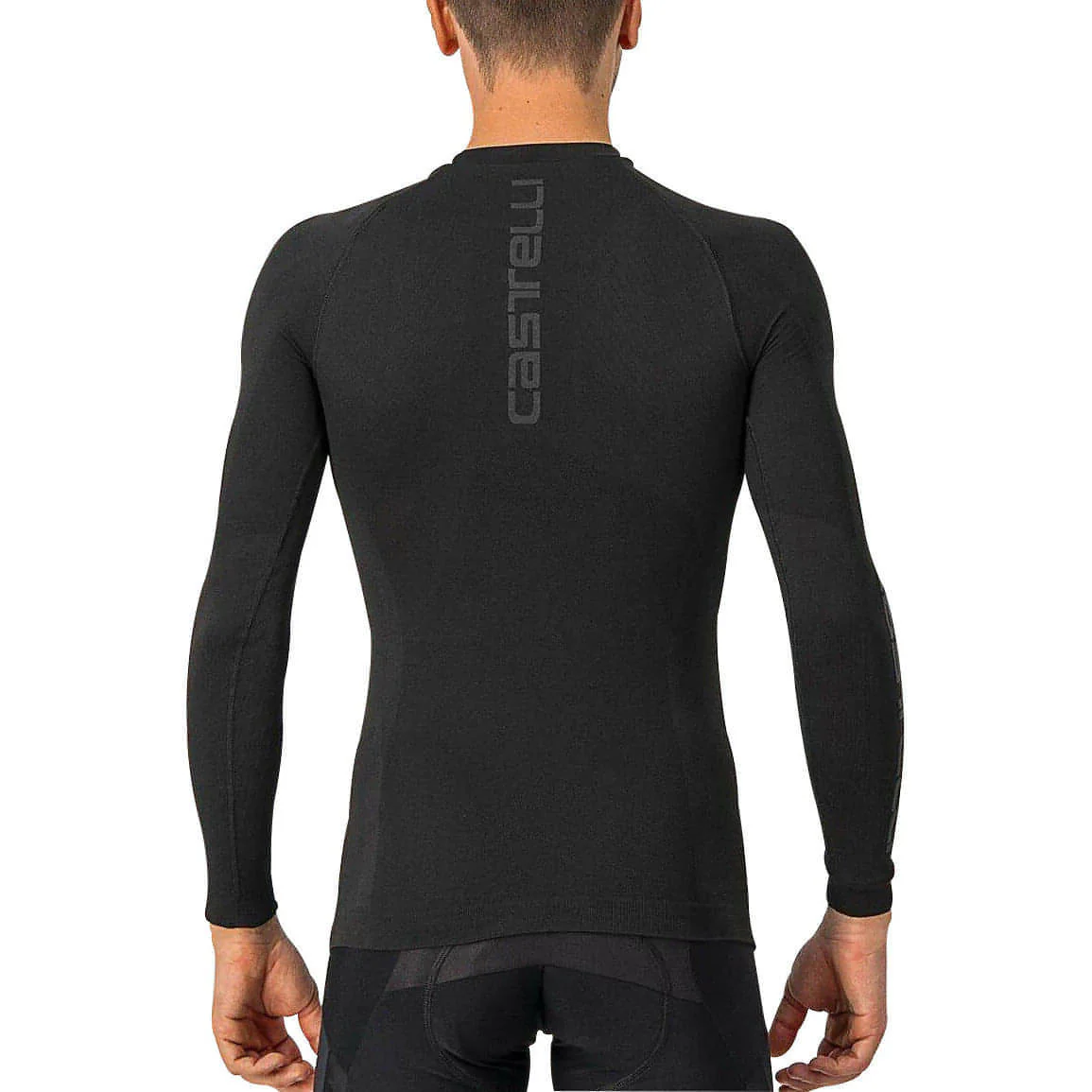 Castelli Core Seamless Long Sleeve Mens Cycling Base Layer - Black - Image 2