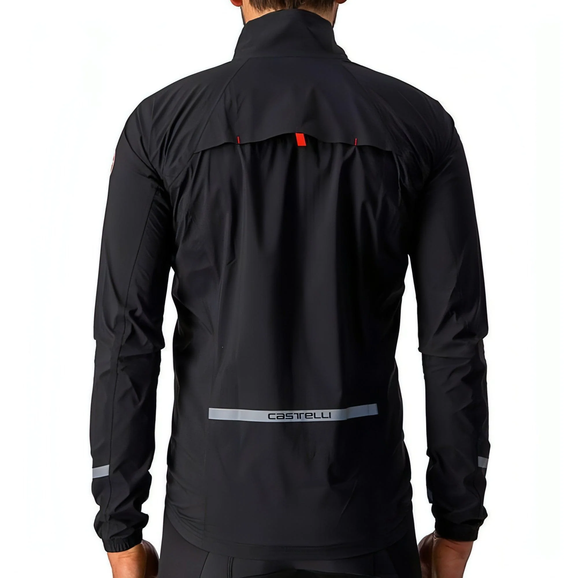 Castelli Emergency 2 Rain Waterproof Mens Cycling Jacket - Black - Image 2