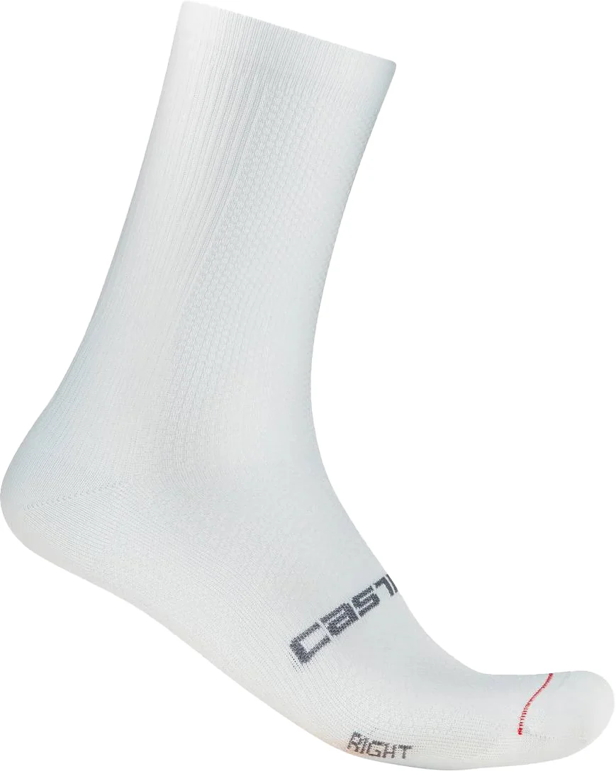 Castelli Espresso 18 Cycling Socks - White