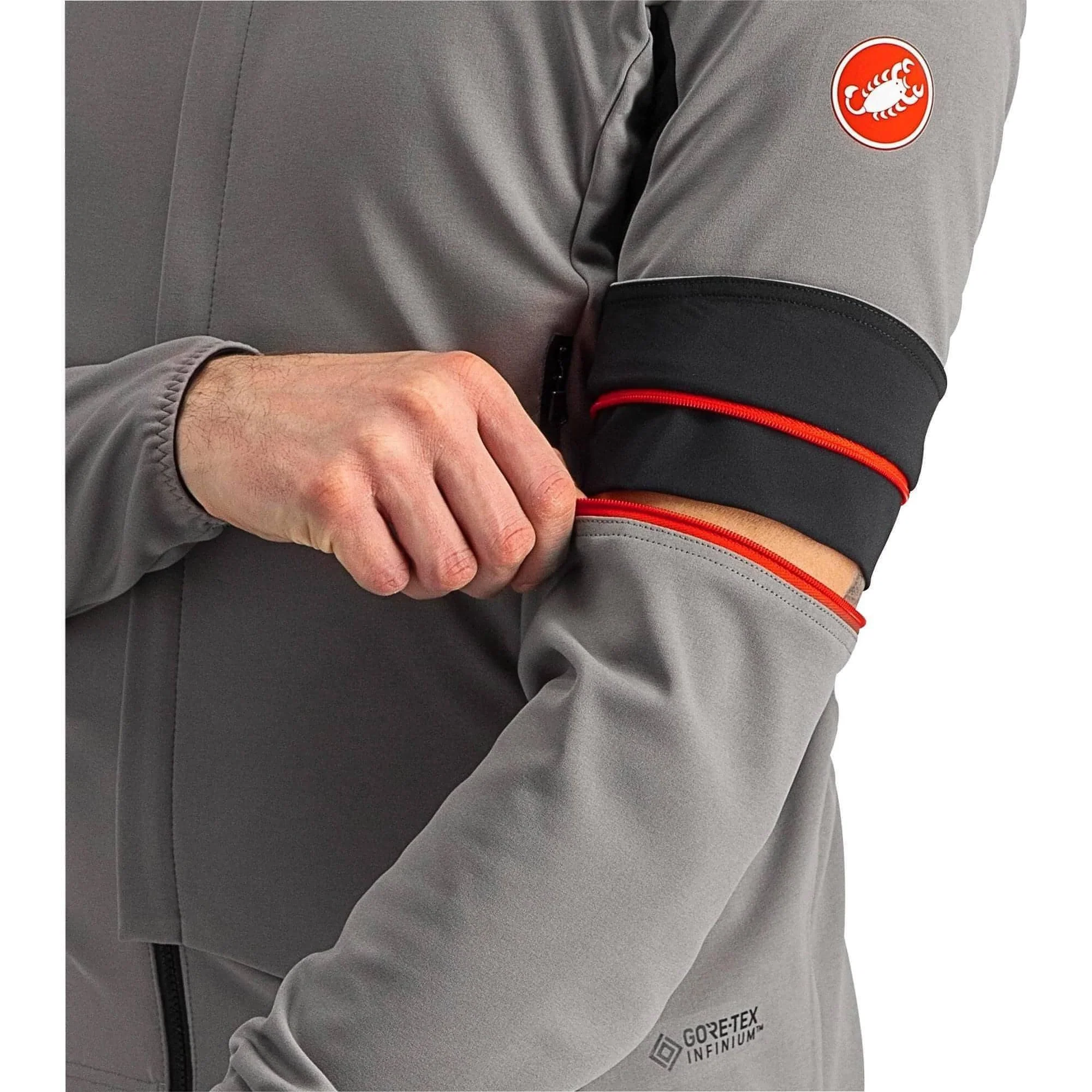 Castelli Perfetto Ros 2 Convertible Mens Cycling Jacket - Grey - Image 3