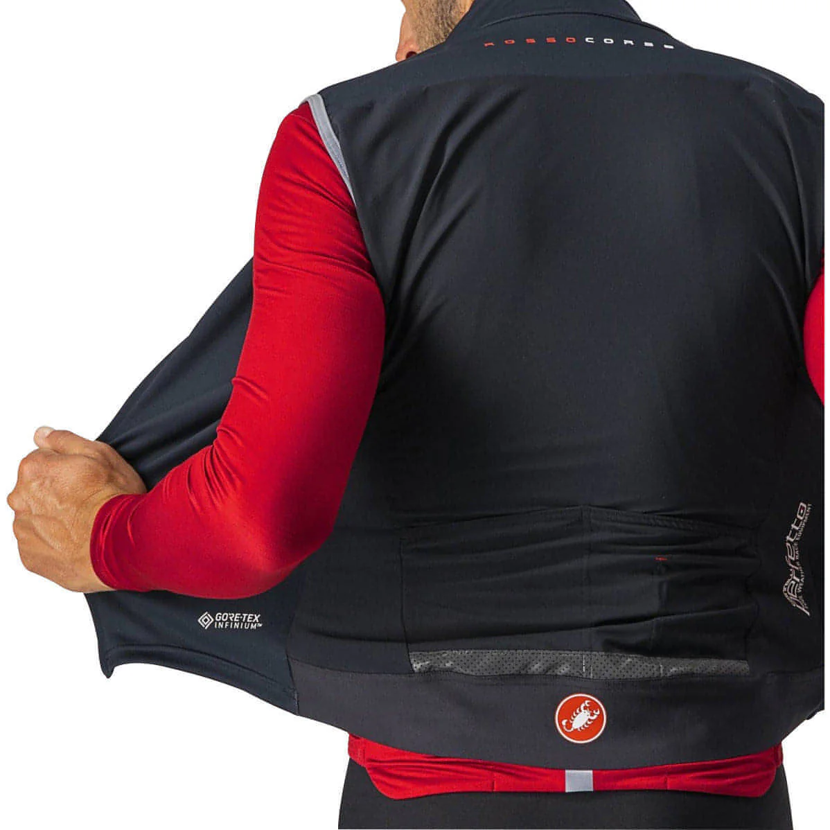 Castelli Perfetto ROS Mens Cycling Gilet - Black - Image 5