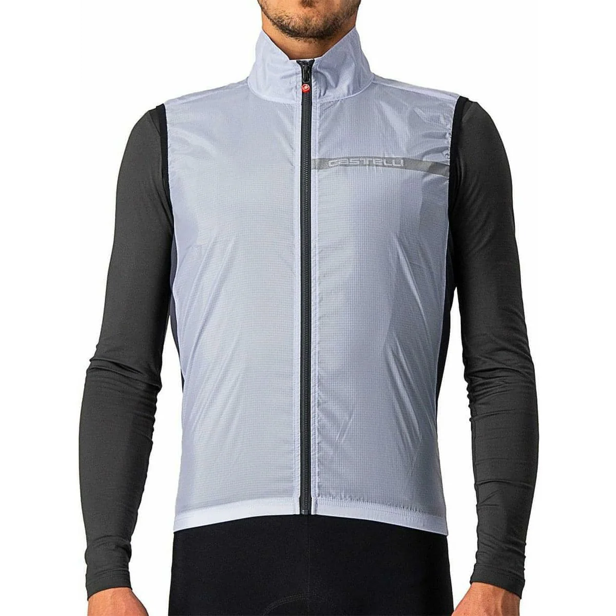 Castelli Squadra Stretch Mens Cycling Gilet - Silver