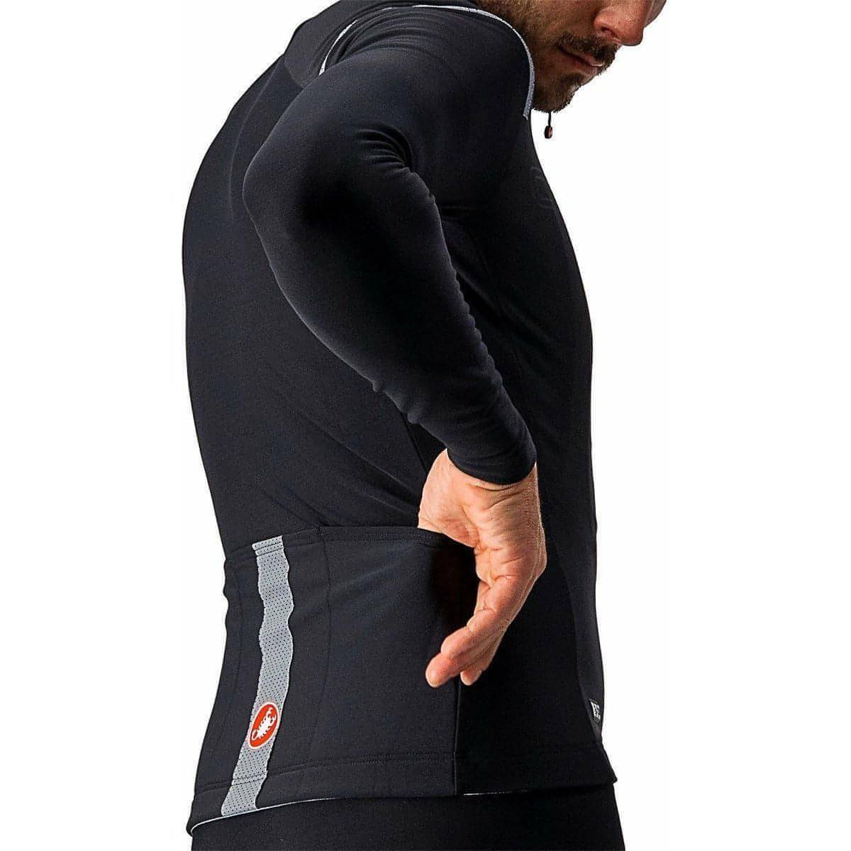 Castelli Tutto Nano RoS Long Sleeve Mens Cycling Jersey - Black - Image 3