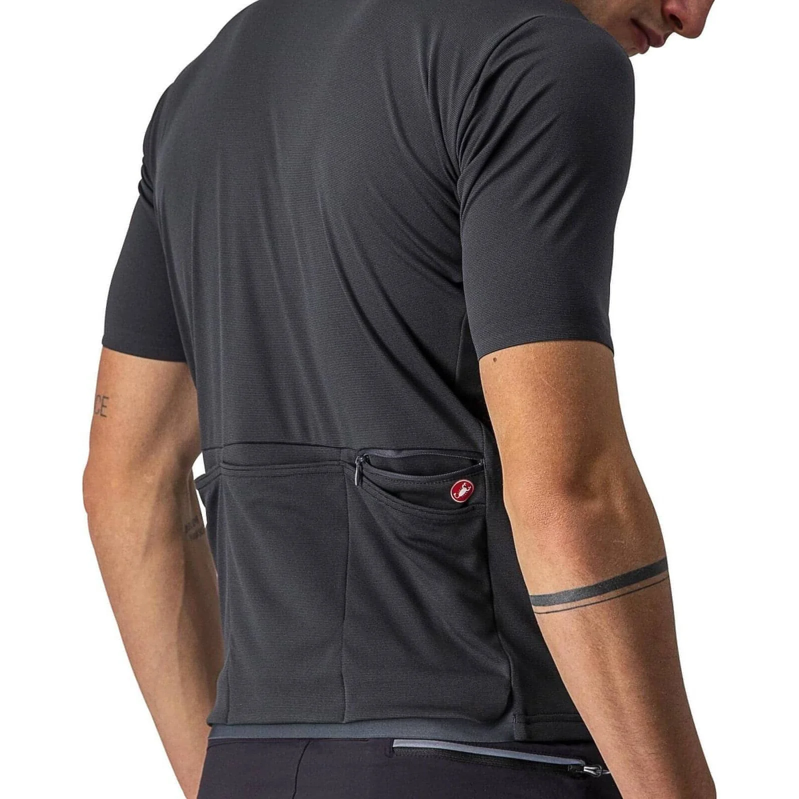 Castelli Unlimited Allroad Short Sleeve Mens Cycling Jersey - Grey - Image 5