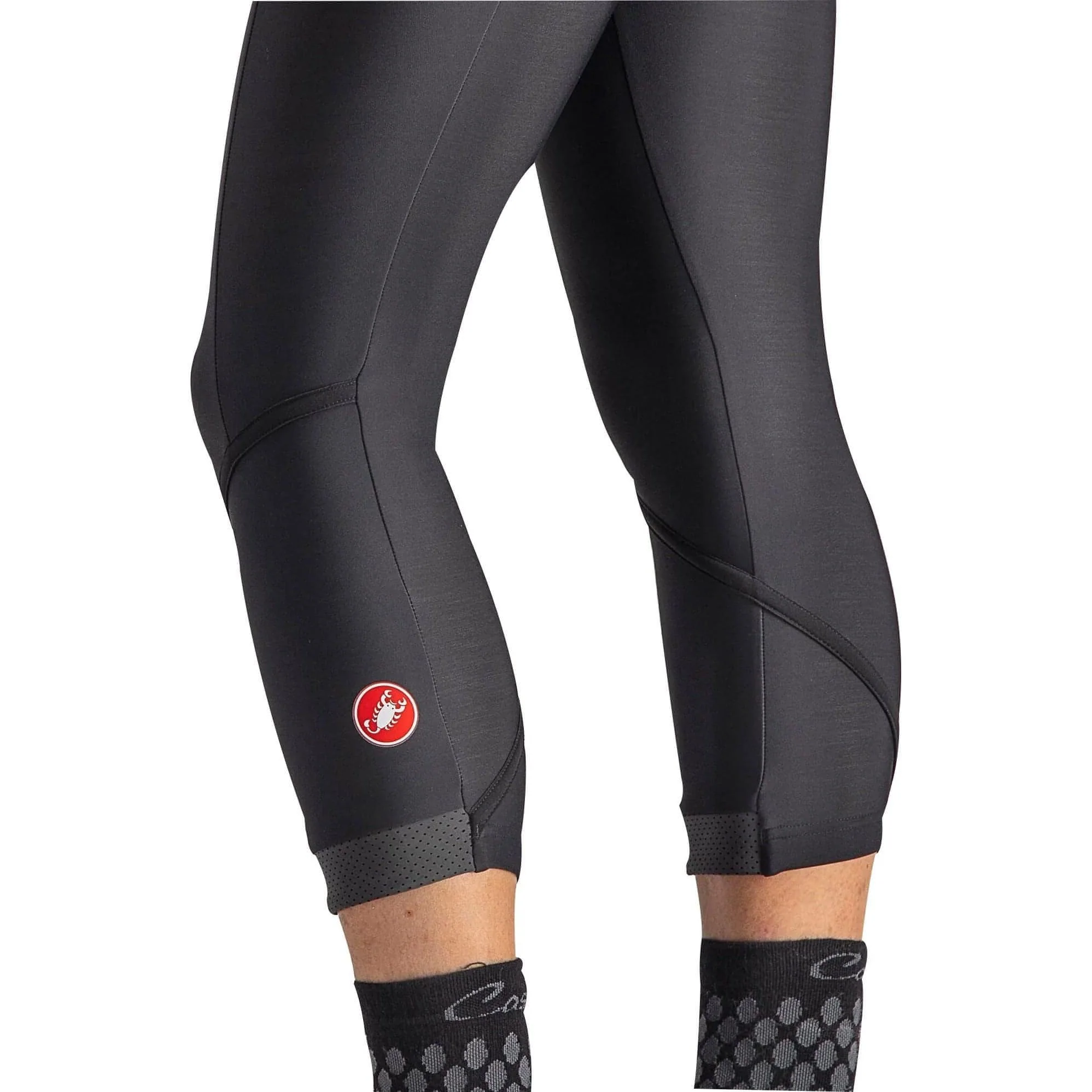 Castelli Velocissima Thermal Womens Long Cycling Tights - Black - Image 3