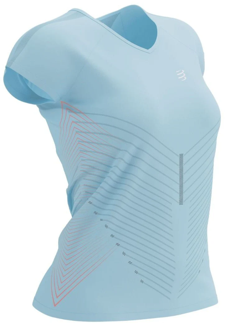 Compressport Performance Short Sleeve Womens Running Top - Blue