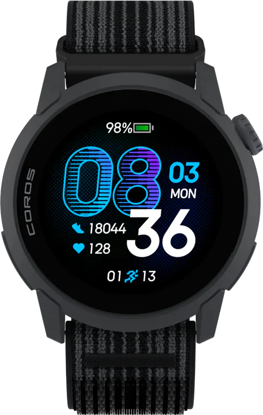 COROS PACE 4 Nylon Strap GPS Sport Watch - Black - Image 2