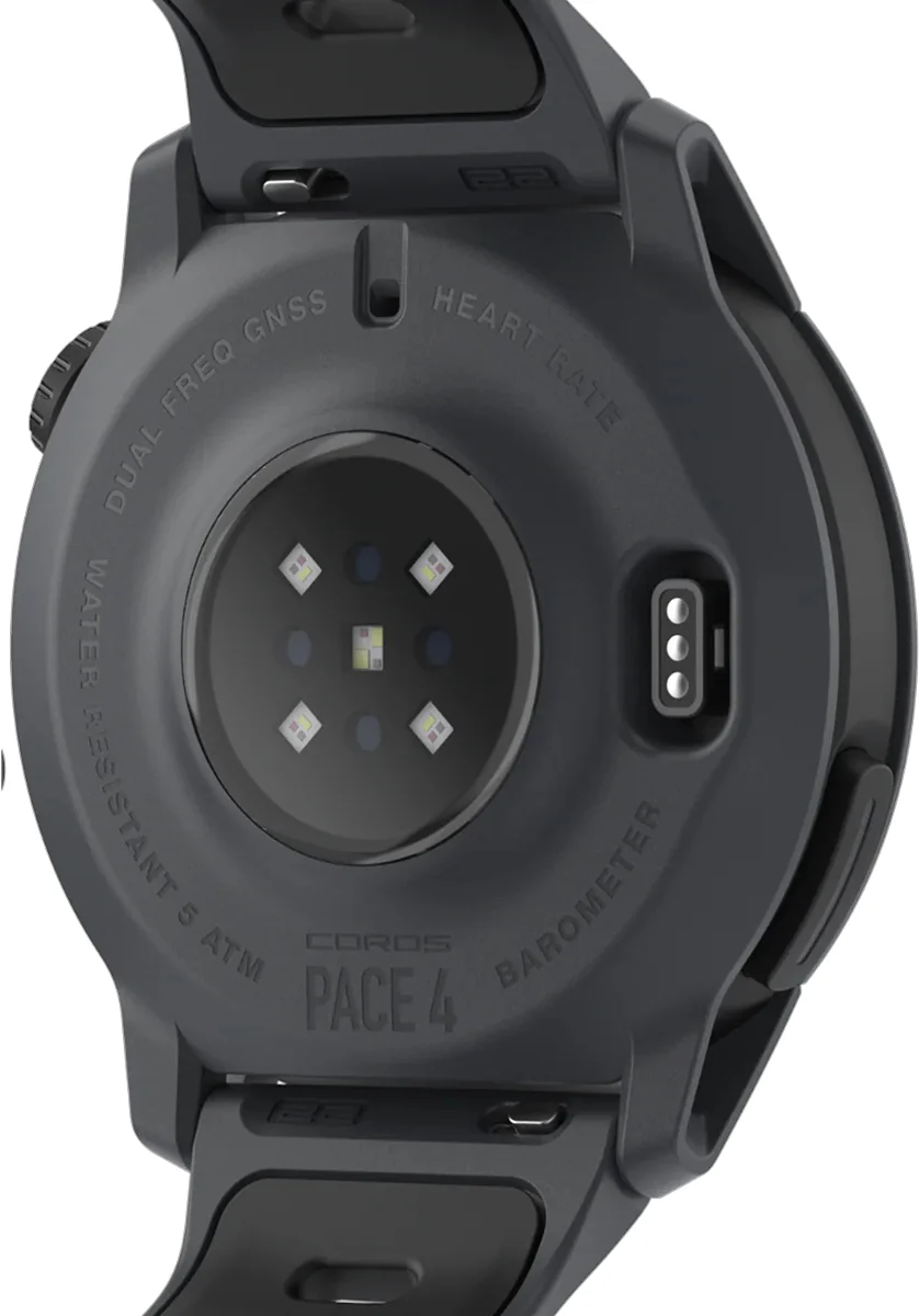 COROS PACE 4 Silicone Strap GPS Sport Watch - Black - Image 2