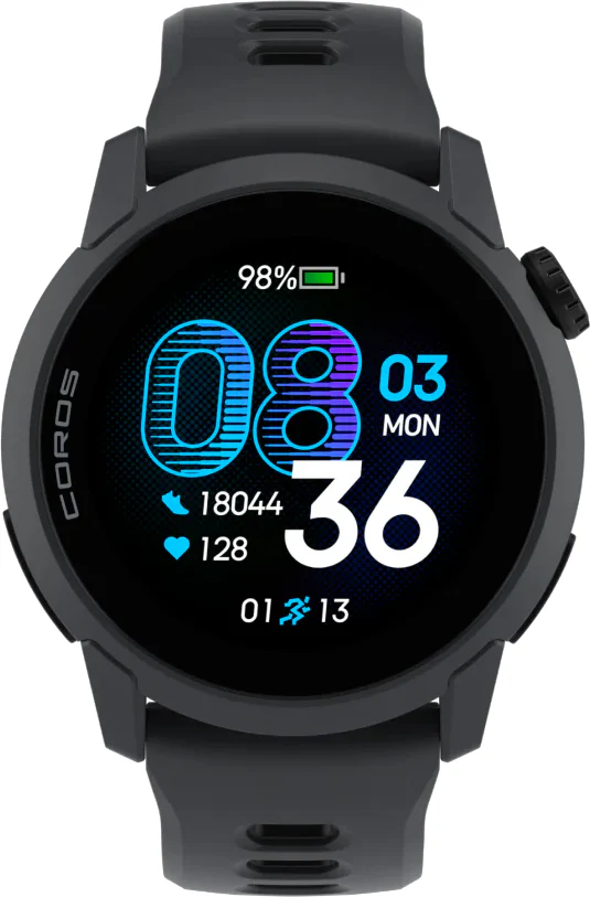 COROS PACE 4 Silicone Strap GPS Sport Watch - Black - Image 3