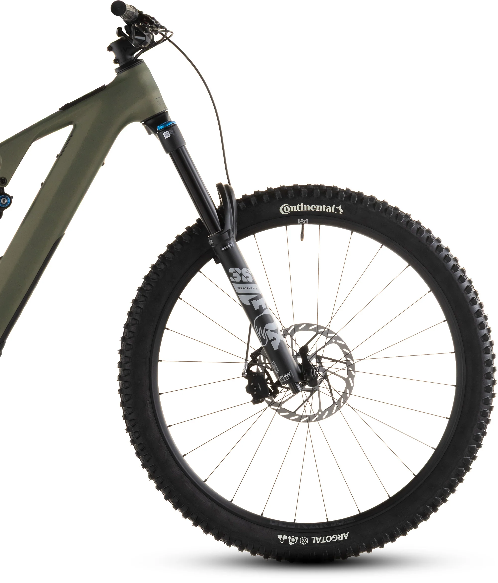 Cube AMS Hybrid One77 C:62 TM 600X Carbon Full Suspension Electric Bike 2026 - Reedgreen - Image 3