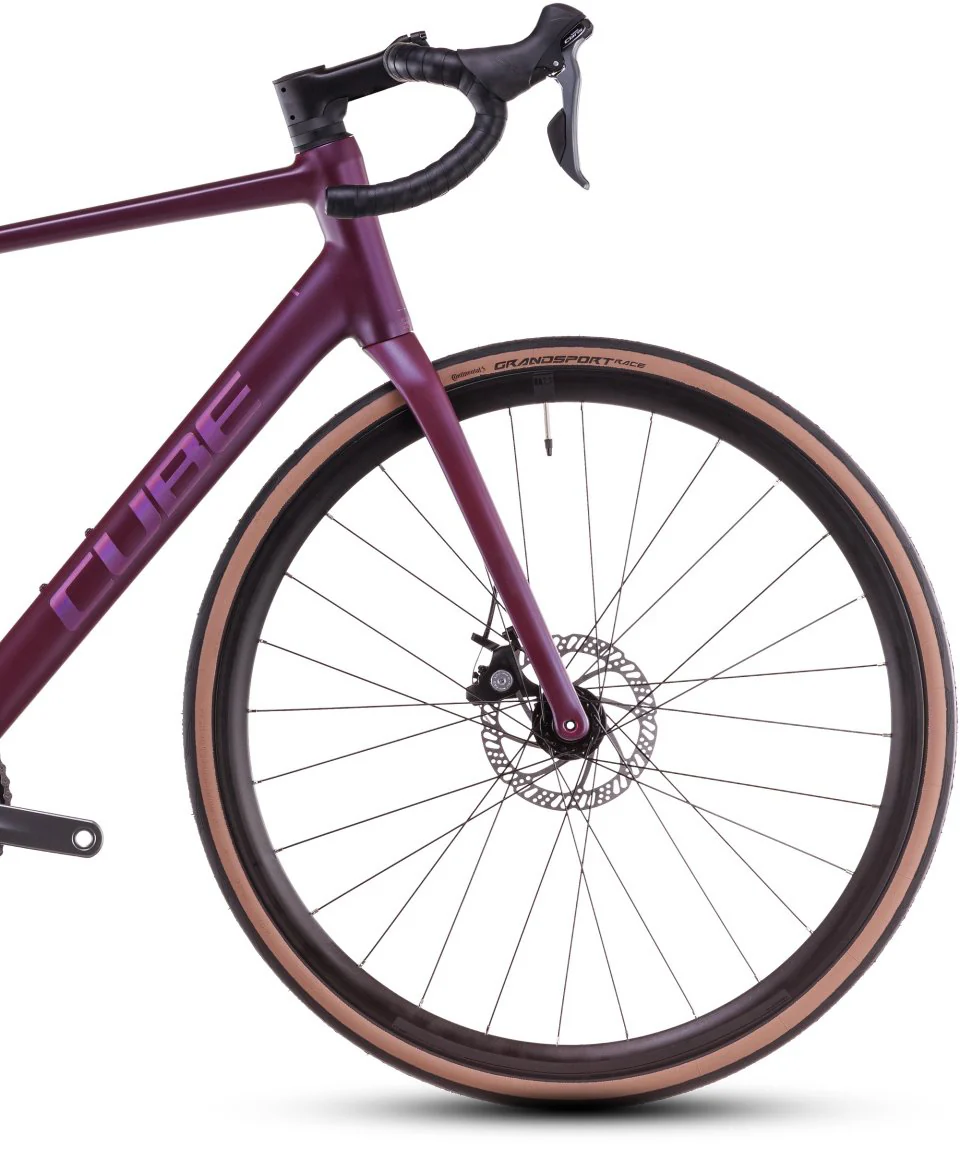 Cube Attain Race Road Bike 2025 - Hyper Purple - Image 3