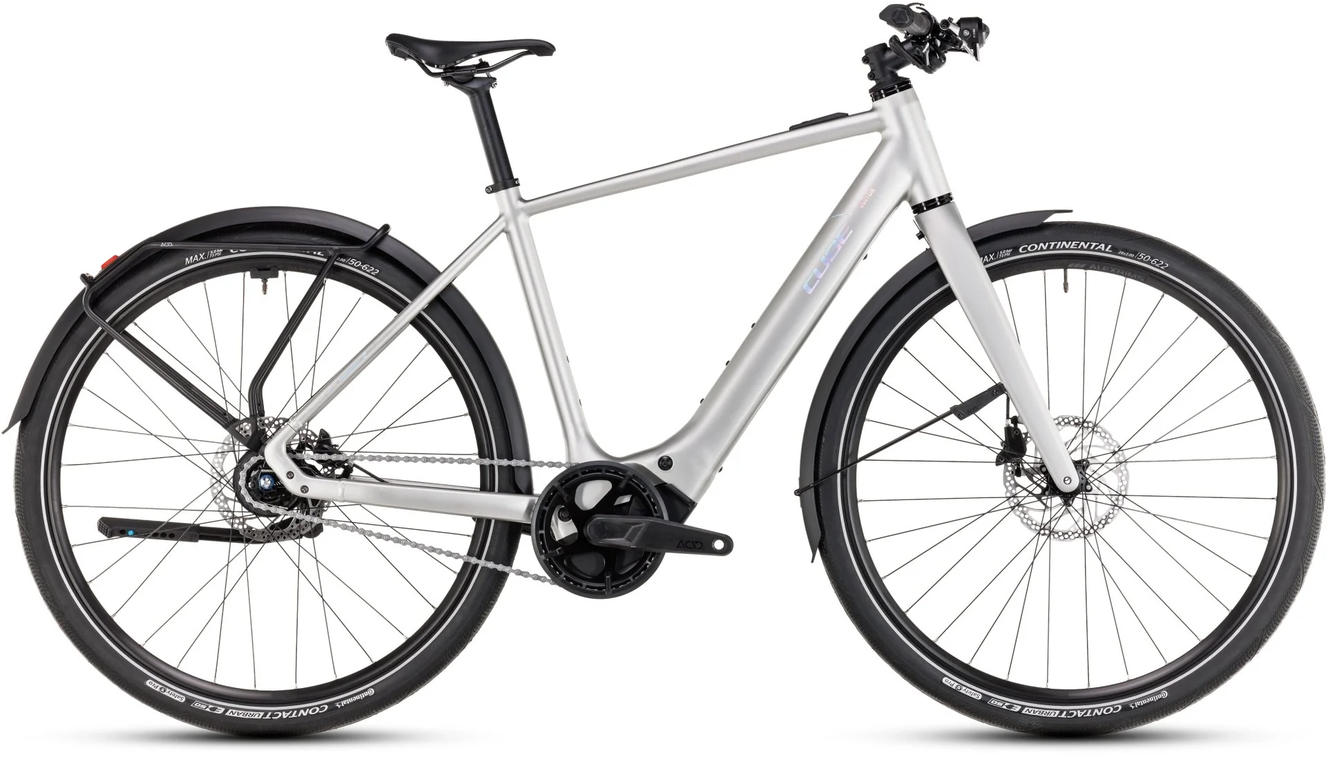 Cube Editor Hybrid SLX FE 400X Electric Hybrid Bike 2025 - Sleek Grey