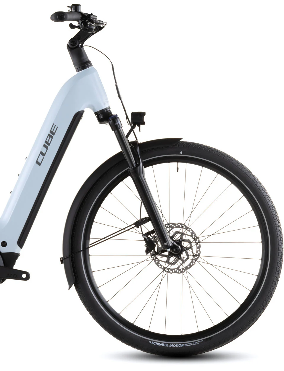 Cube Touring Hybrid One 600 Easy-Entry Electric Hybrid Bike 2026 - Glacier - Image 3