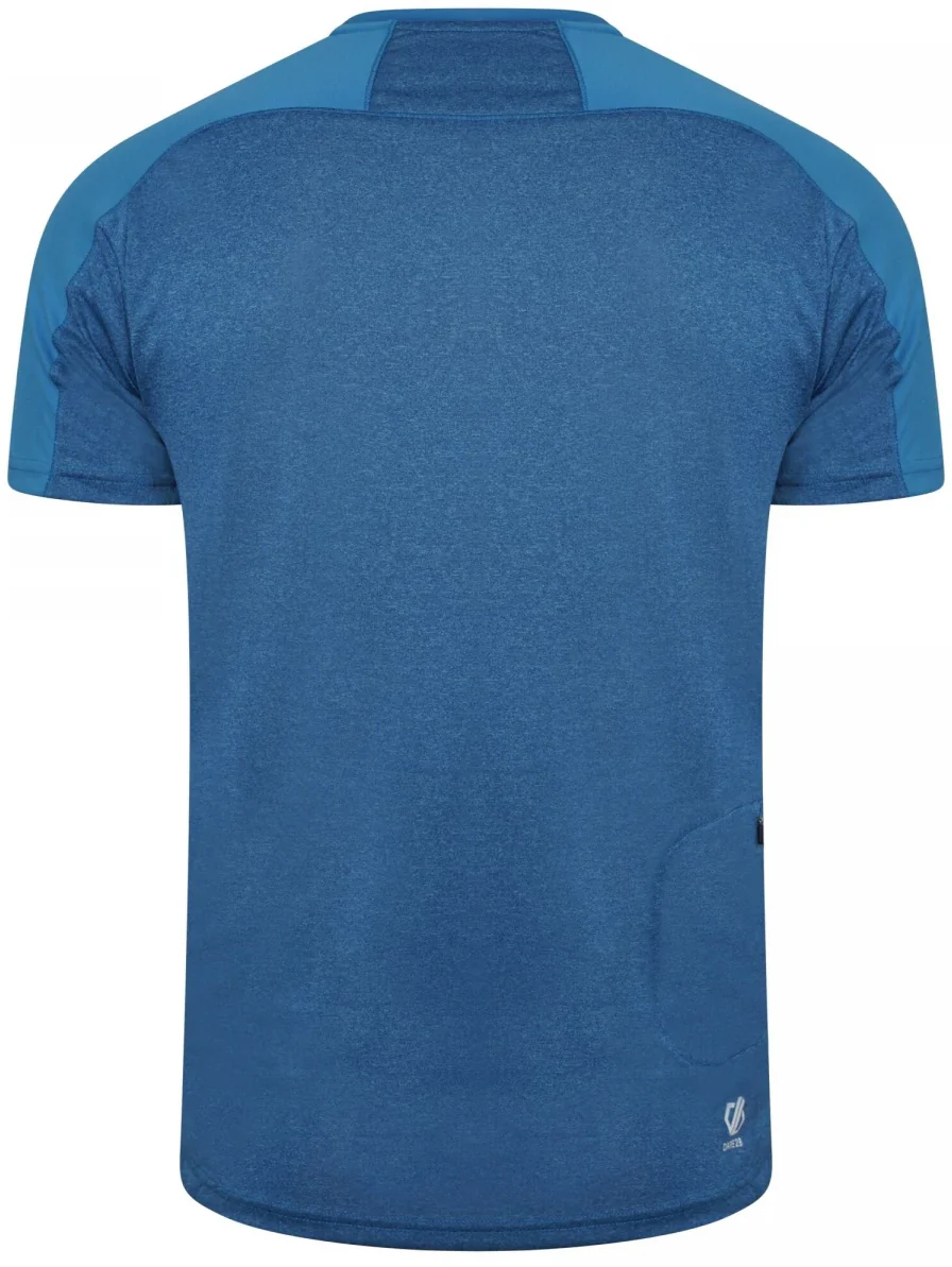 Dare2B Aces II Half Zip Short Sleeve Mens Training Top - Blue - Image 5