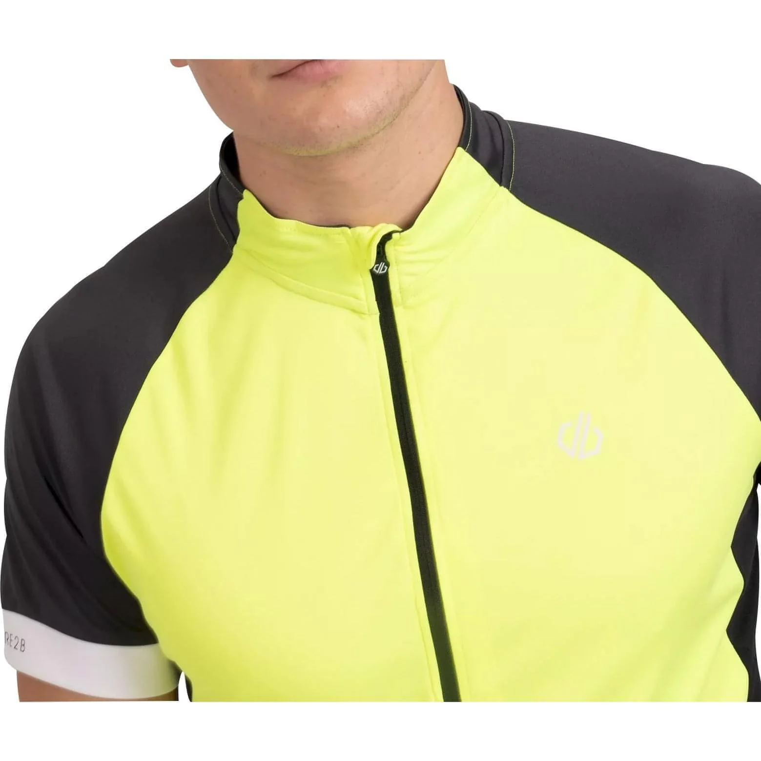 Dare2B Protraction Short Sleeve Mens Cycling Jersey - Yellow - Image 3