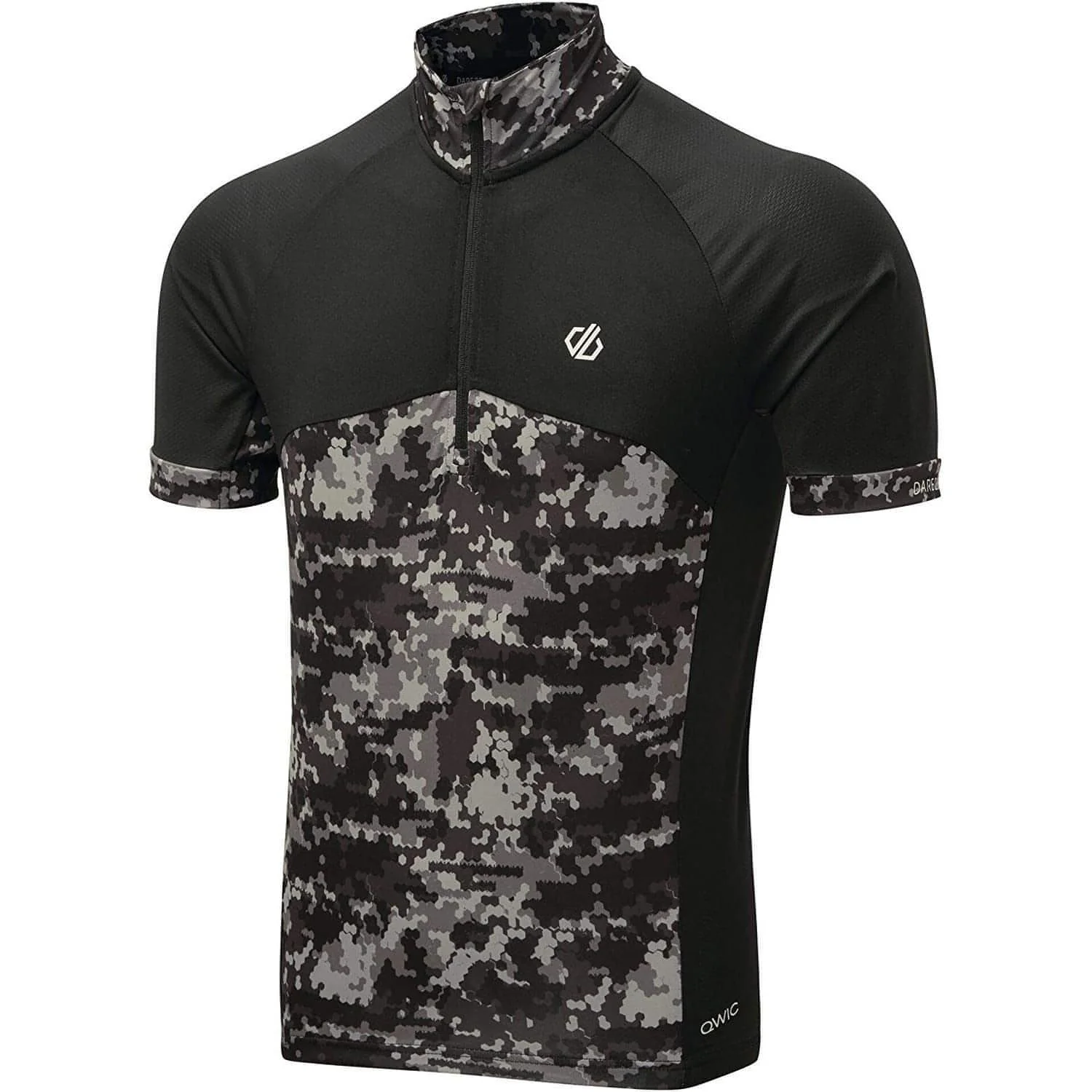 Dare2B Stay The Course Short Sleeve Mens Cycling Jersey - Black - Image 4