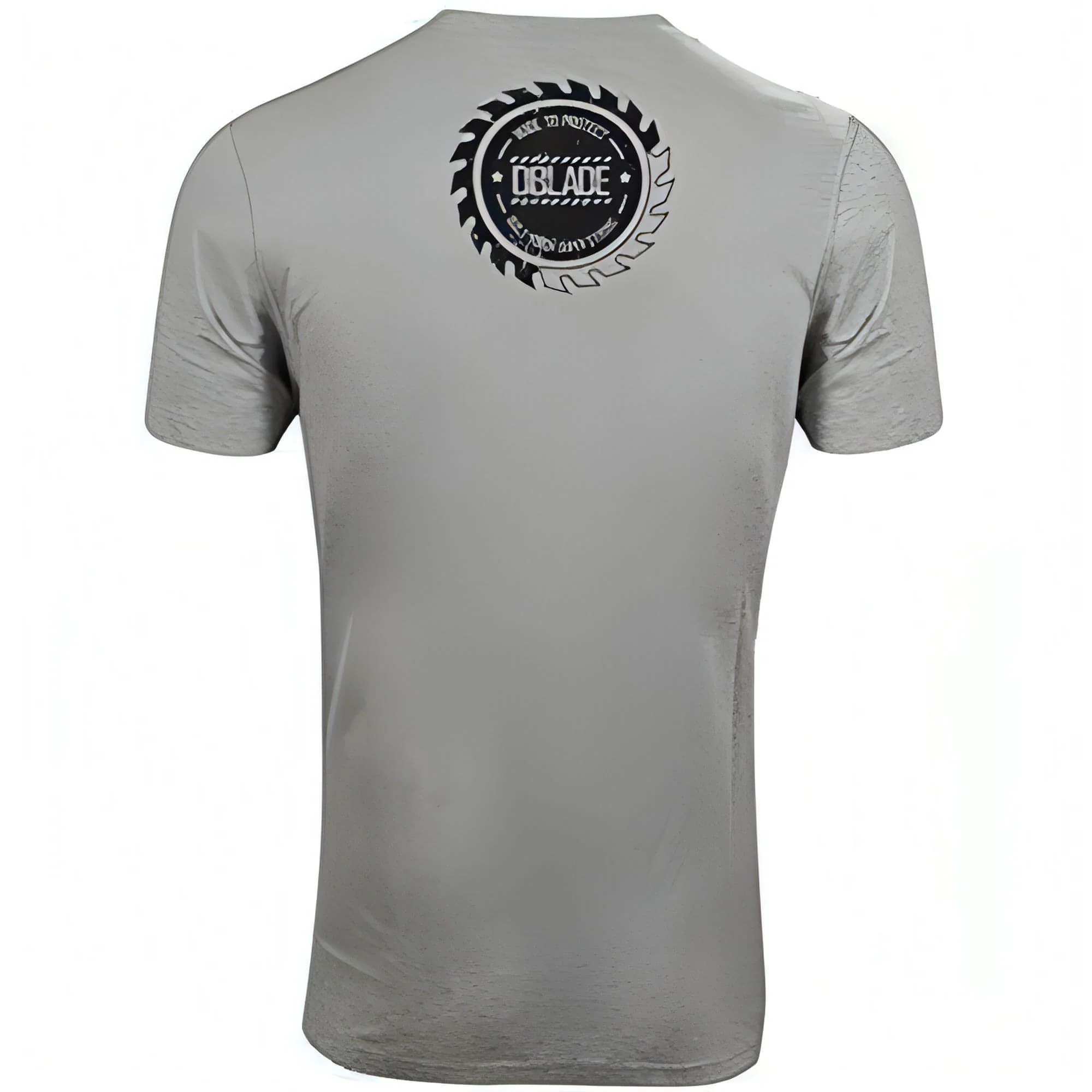 DBlade Corporate Print Short Sleeve Mens Work Wear Top - Grey - Image 2