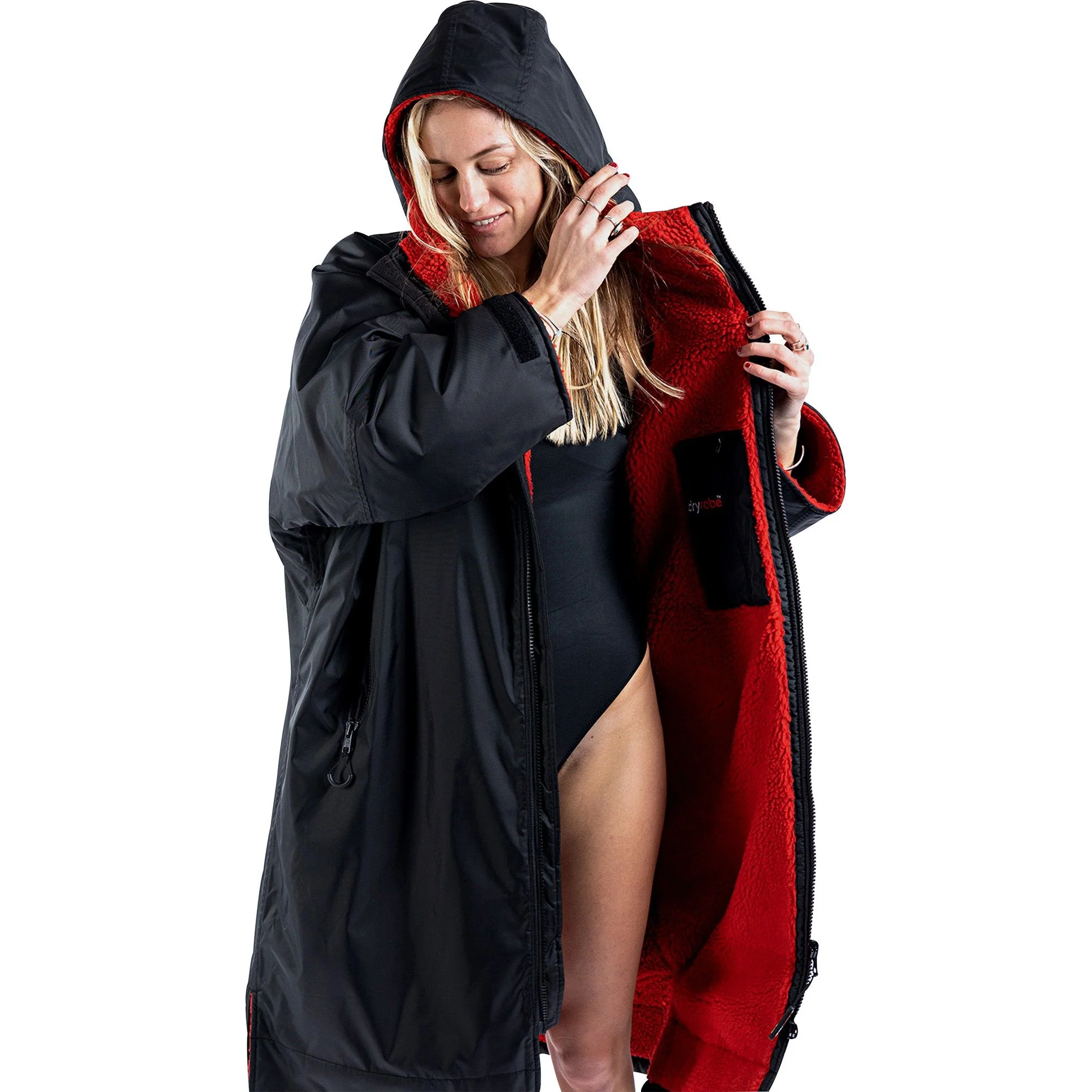 Dryrobe Advance Long Sleeve Changing Robe - Black - Image 3