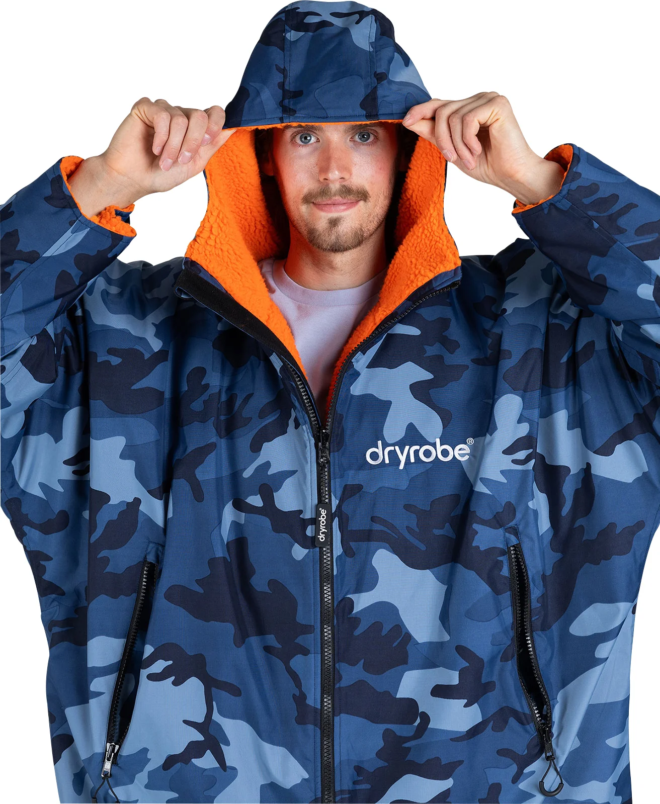 Dryrobe Advance Long Sleeve Changing Robe - Blue Camo - Image 4