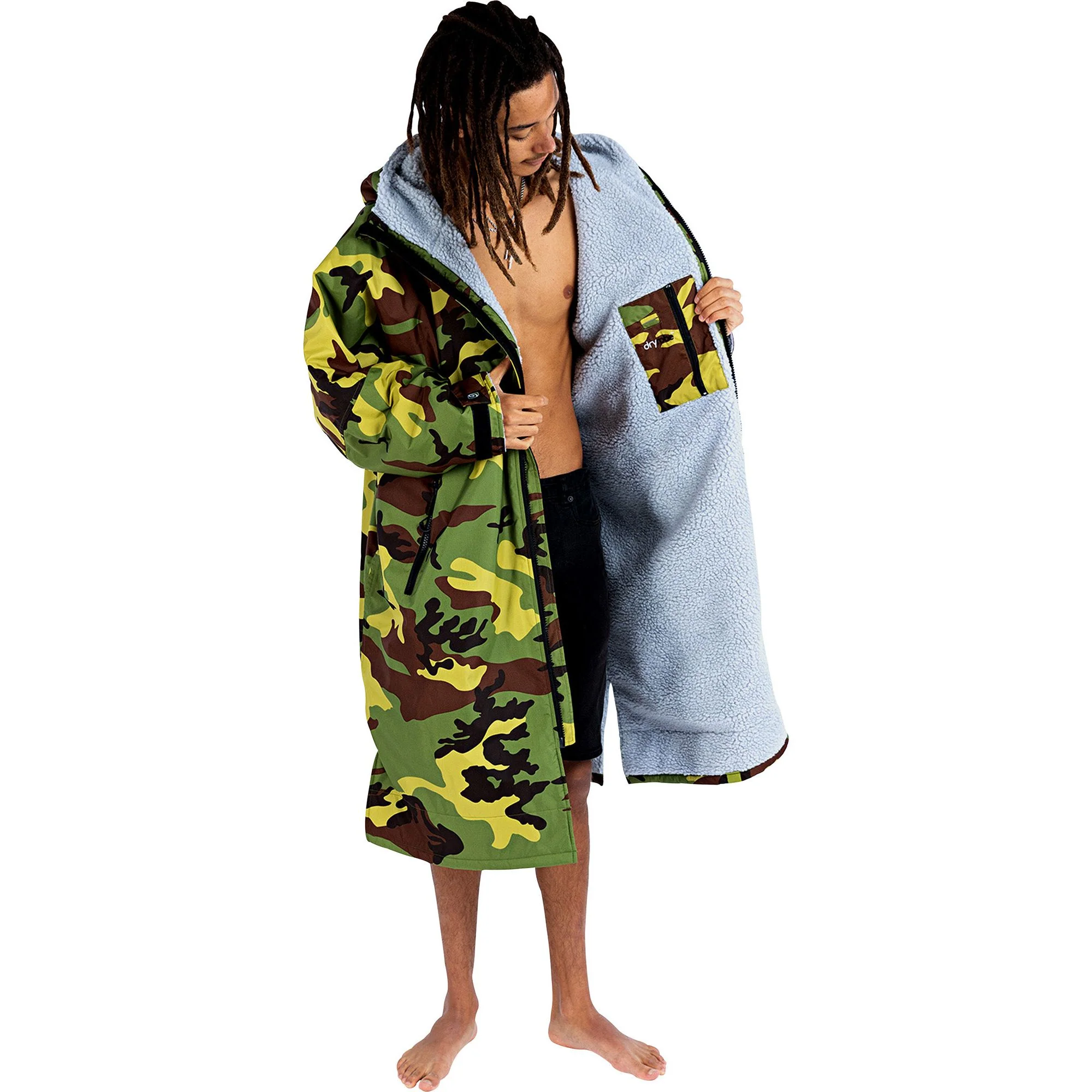 Dryrobe Advance Long Sleeve Changing Robe - Camo - Image 3