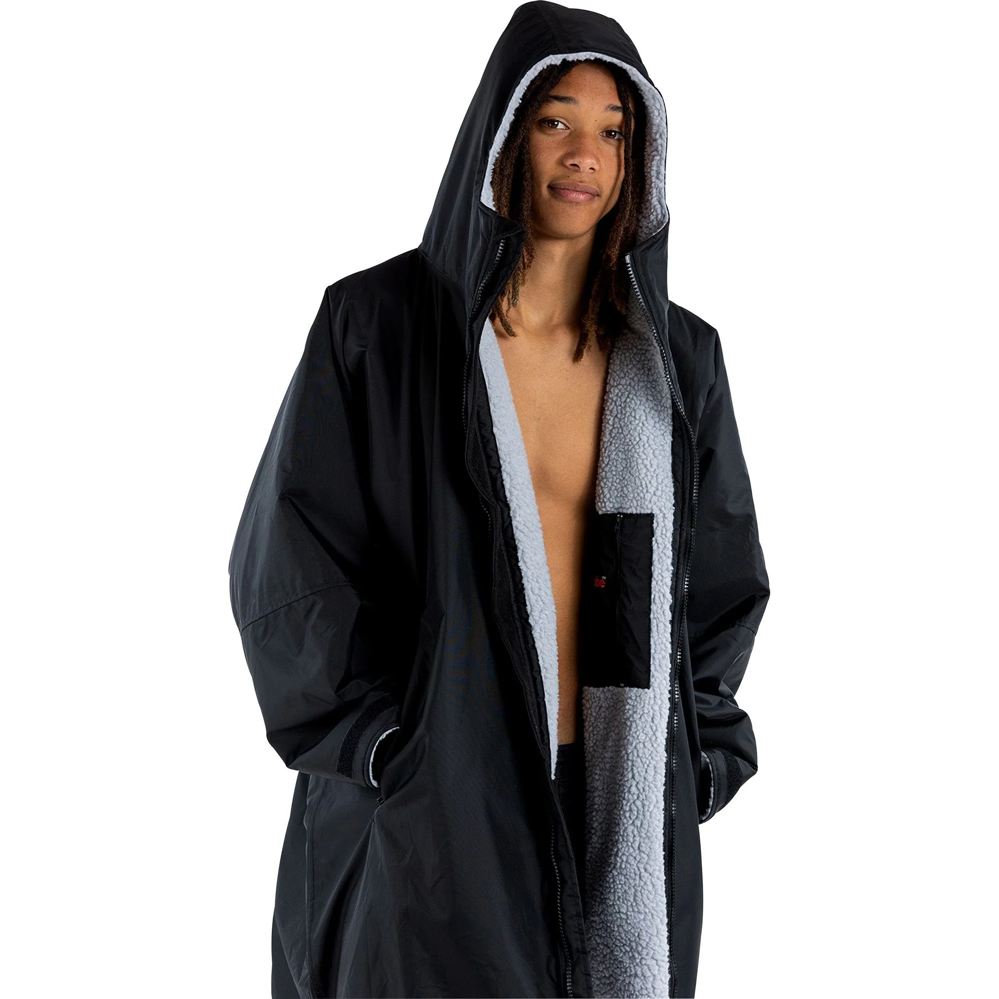 Dryrobe Advance Long Sleeve Changing Robe - Grey - Image 4
