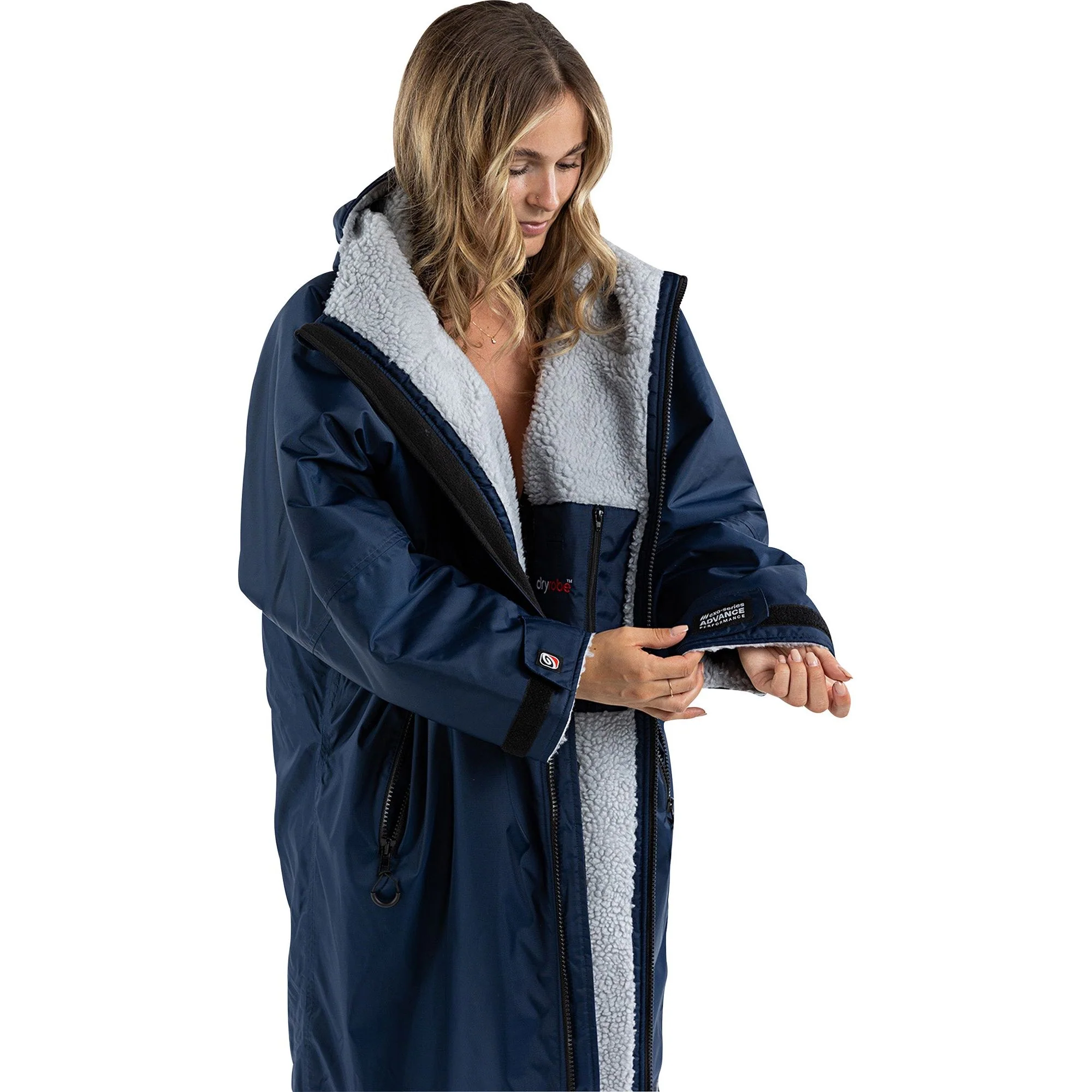 Dryrobe Advance Long Sleeve Changing Robe - Navy - Image 4