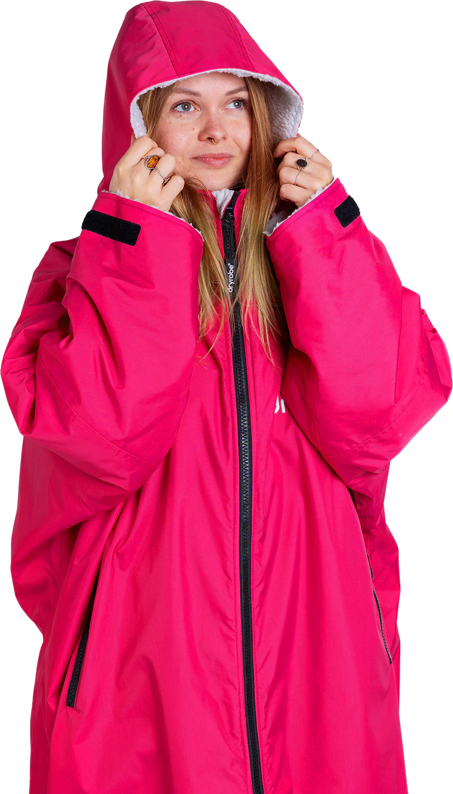 Dryrobe Advance Long Sleeve Changing Robe - Pink - Image 3