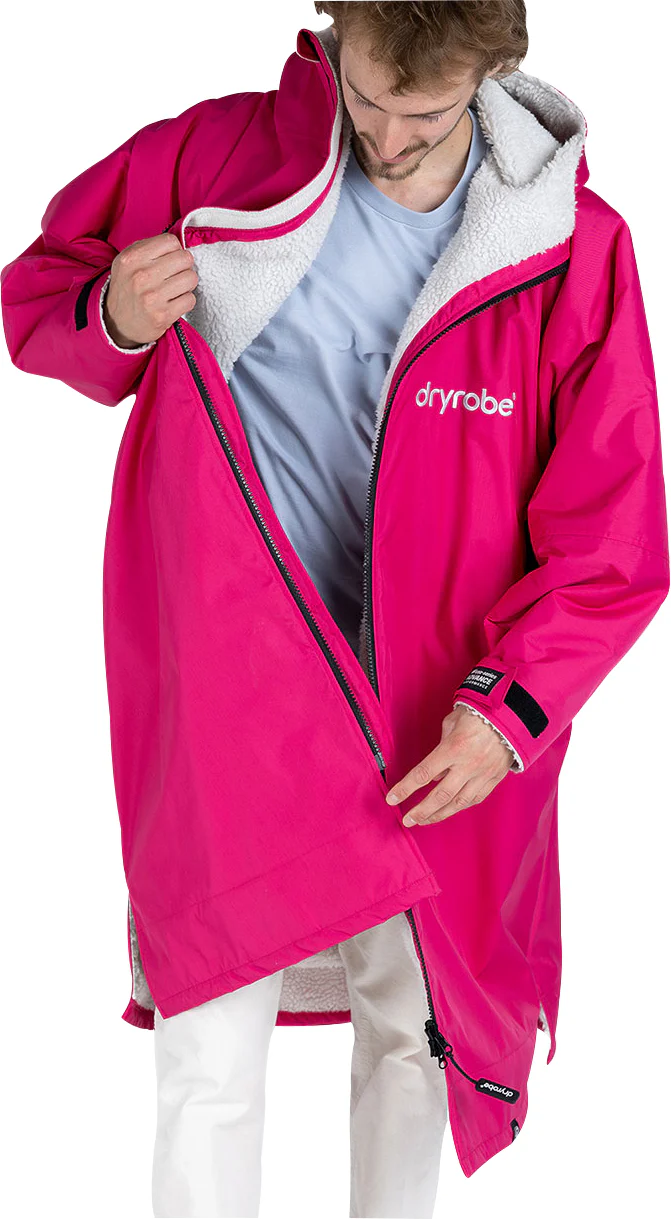 Dryrobe Advance Long Sleeve Changing Robe - Pink - Image 4