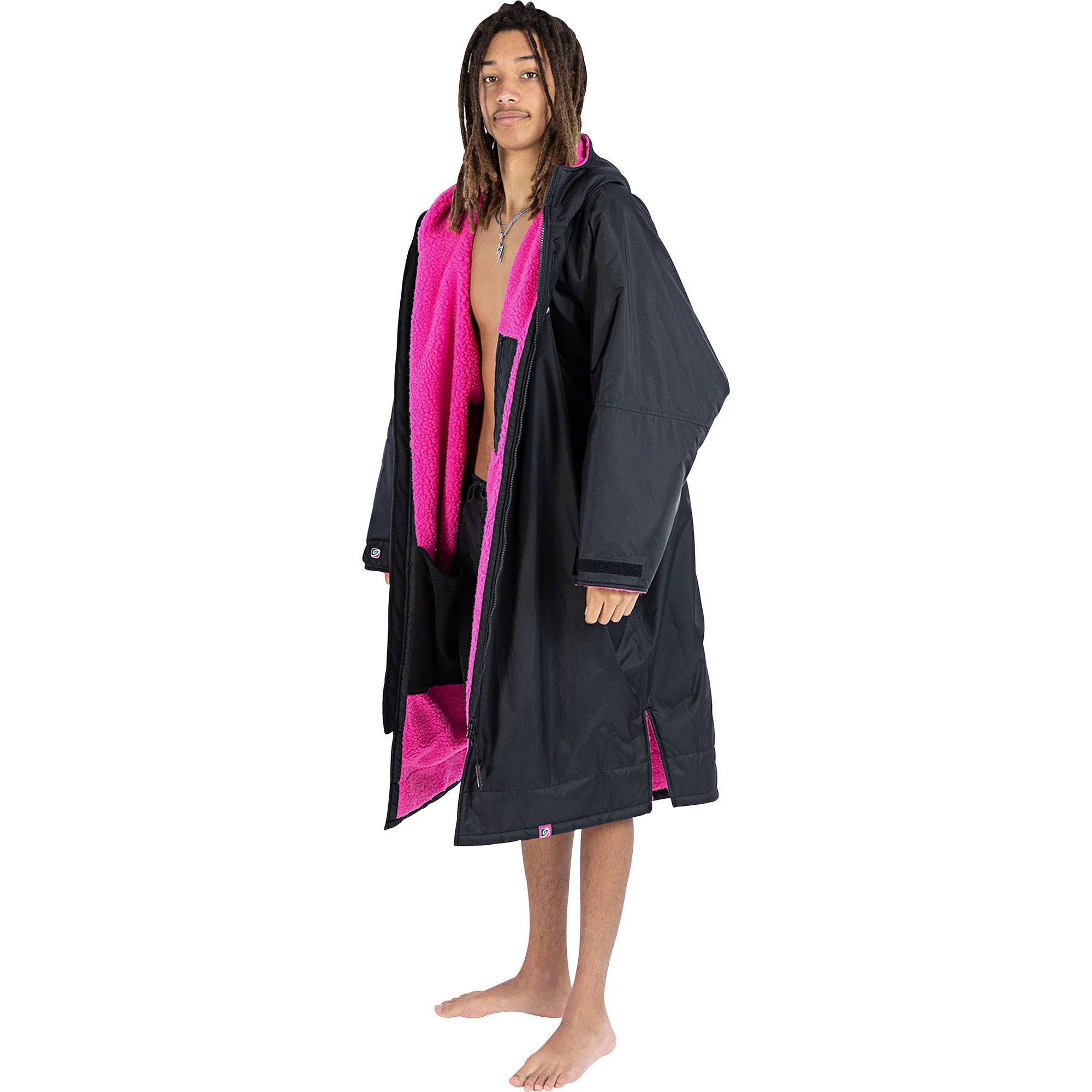 Dryrobe Advance Long Sleeve Changing Robe - Pink - Image 2