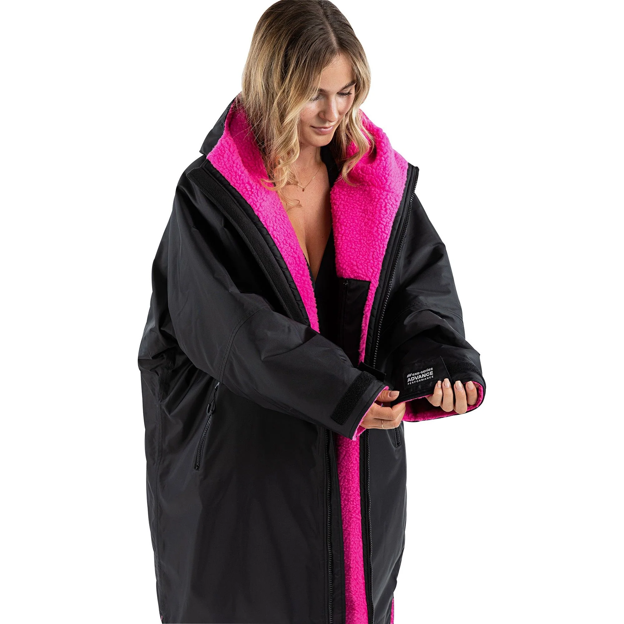 Dryrobe Advance Long Sleeve Changing Robe - Pink - Image 5