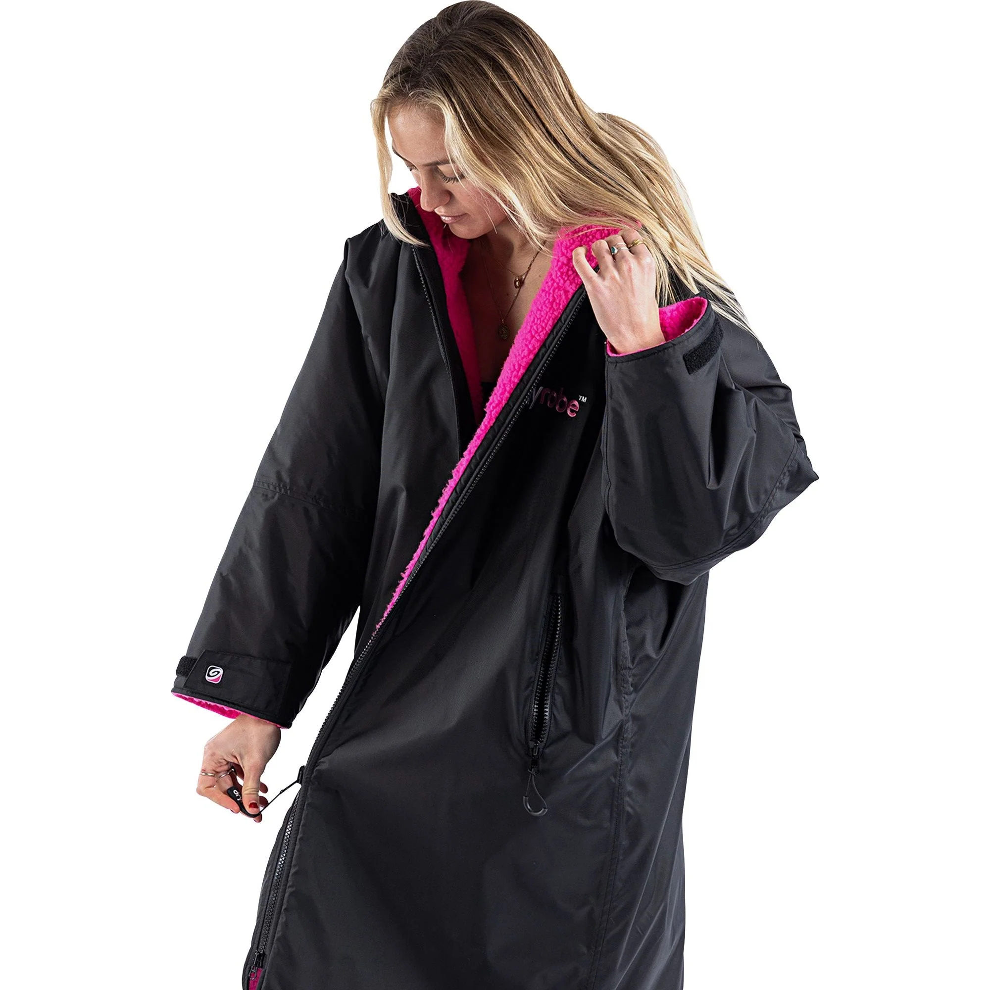 Dryrobe Advance Long Sleeve Changing Robe - Pink - Image 6