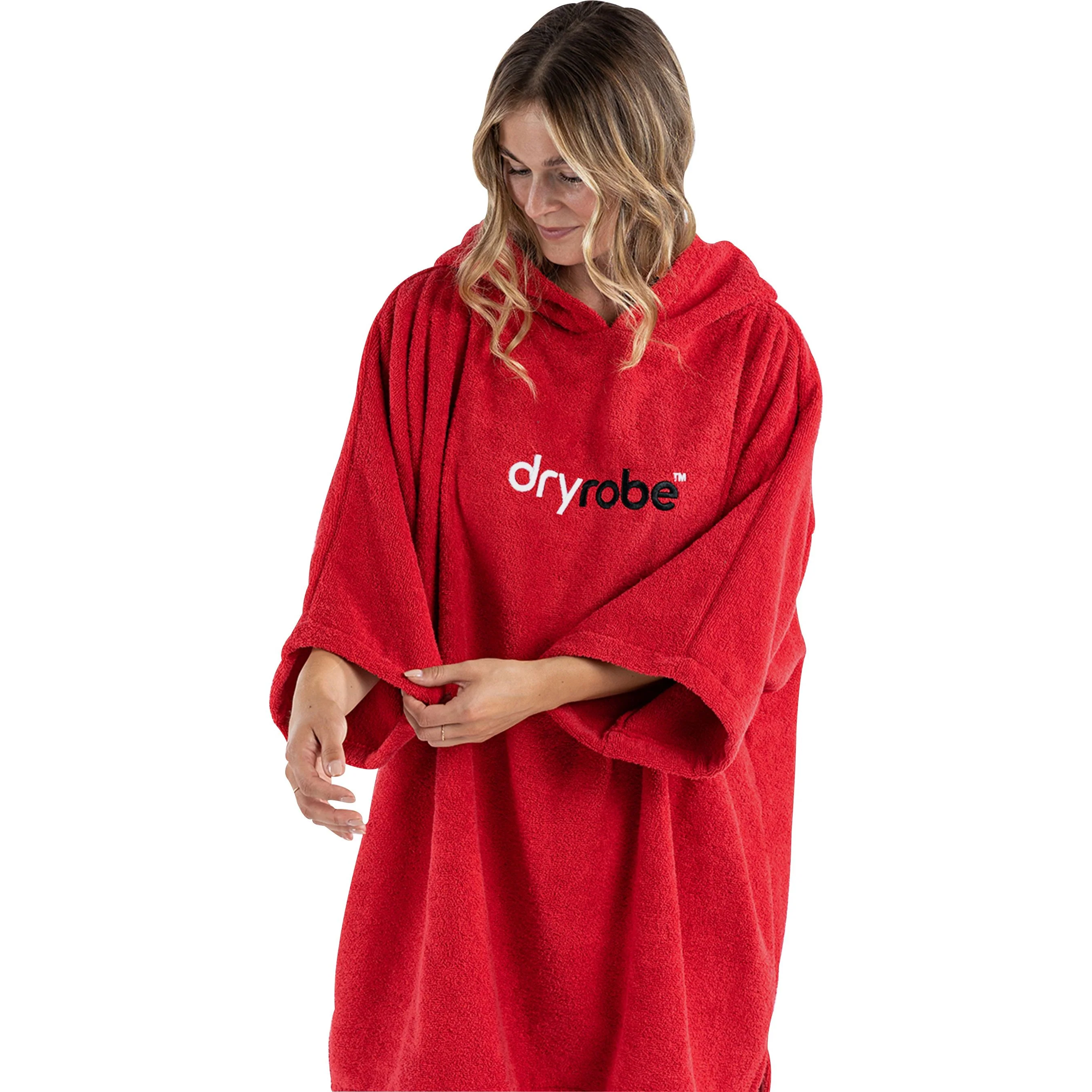 Dryrobe Organic Towel Changing Robe - Red - Image 2