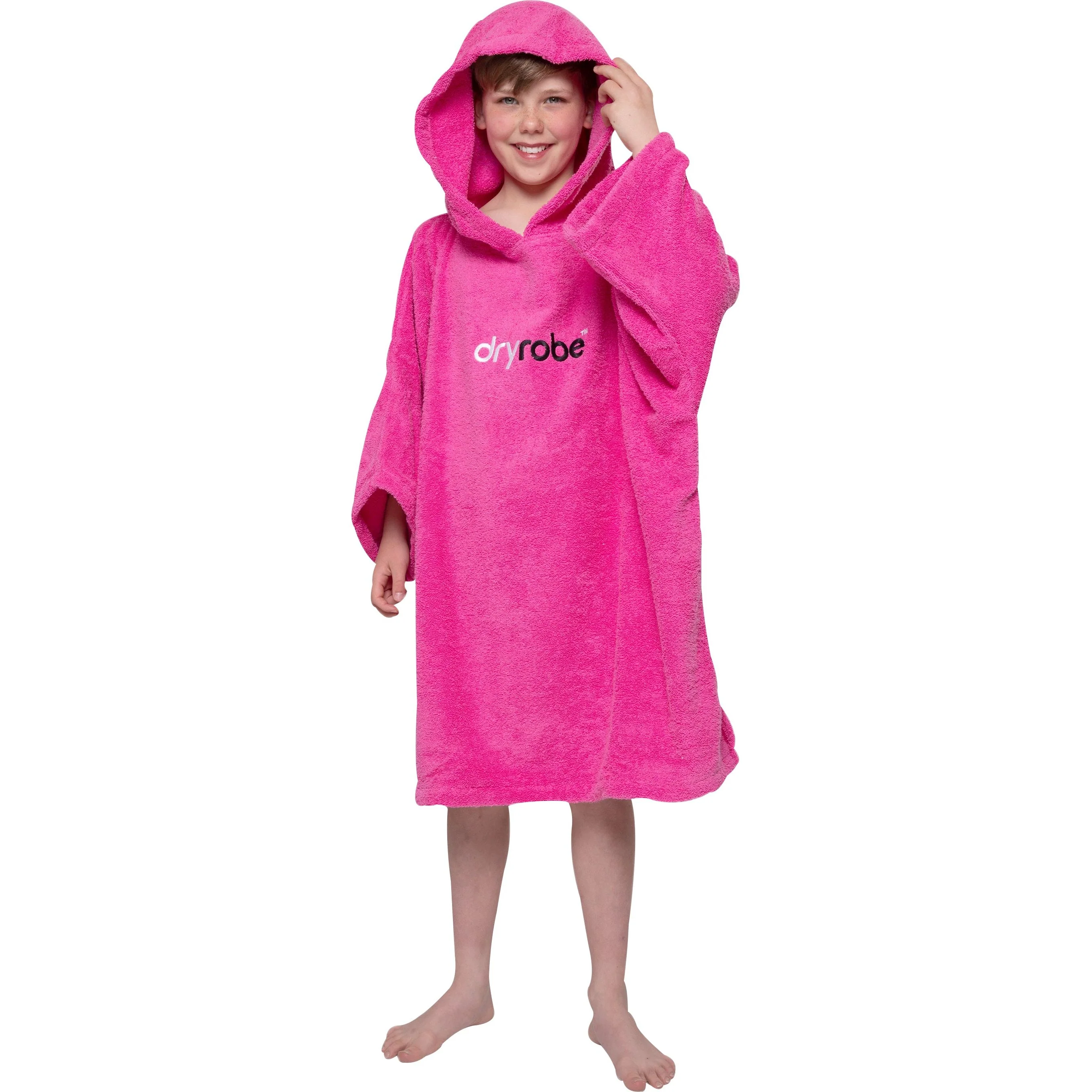 Dryrobe Organic Towel Junior Changing Robe - Pink - Image 2