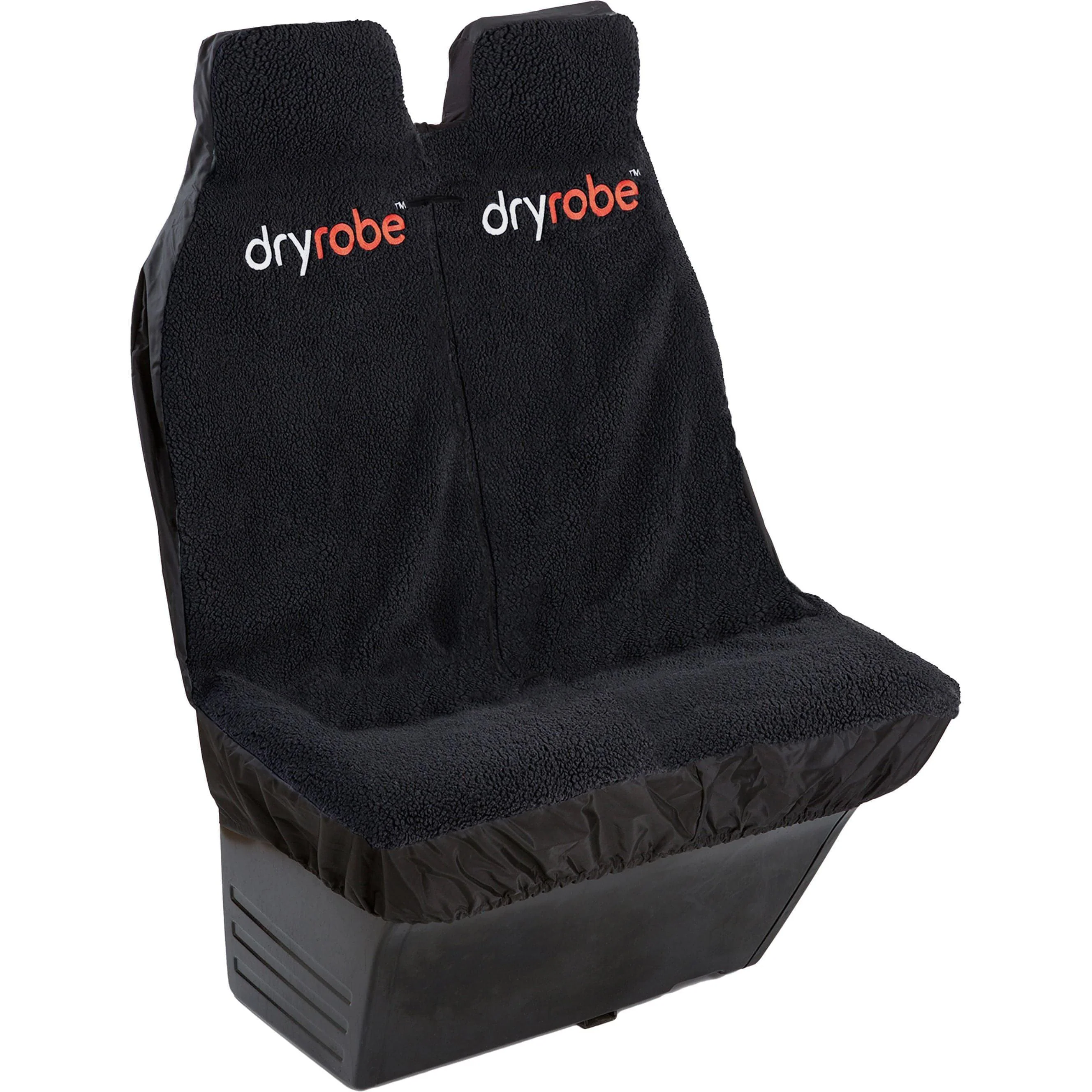 Dryrobe Waterproof Double Car Seat Protector Cover - Black