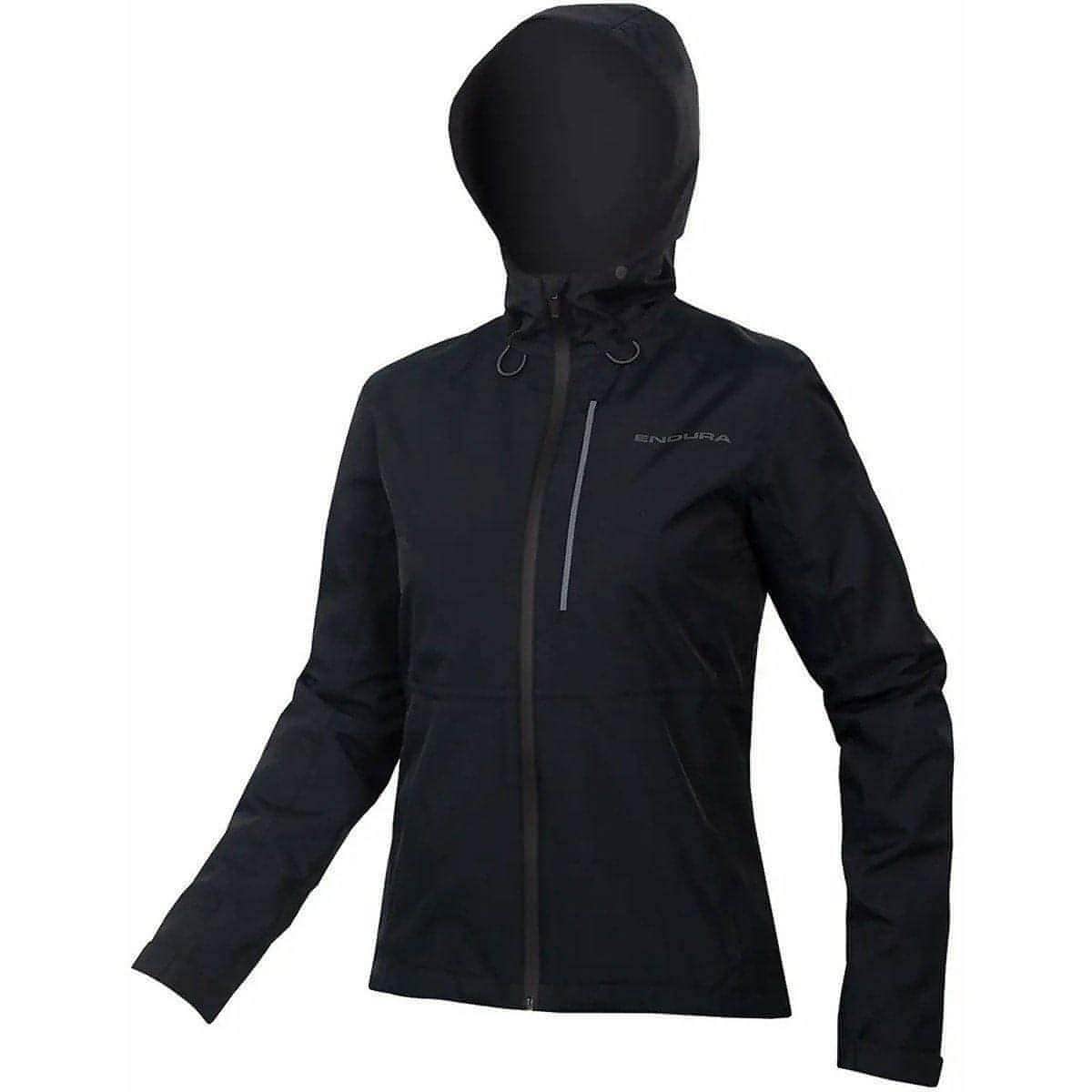 Endura Hummvee Waterproof Hooded Womens Cycling Jacket - Black - Image 3
