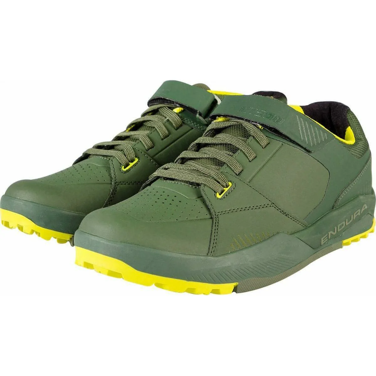 Endura MT500 Burner Flat Mens MTB Cycling Shoes - Green - Image 3