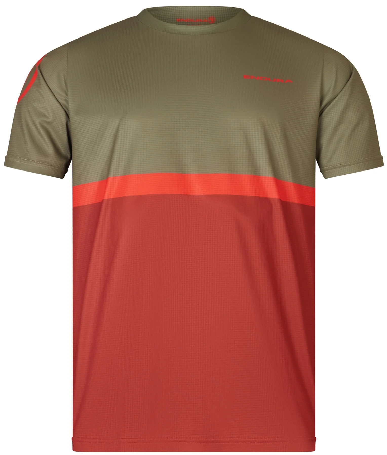Endura SingleTrack Core II Short Sleeve Mens Cycling Jersey - Green - Image 4