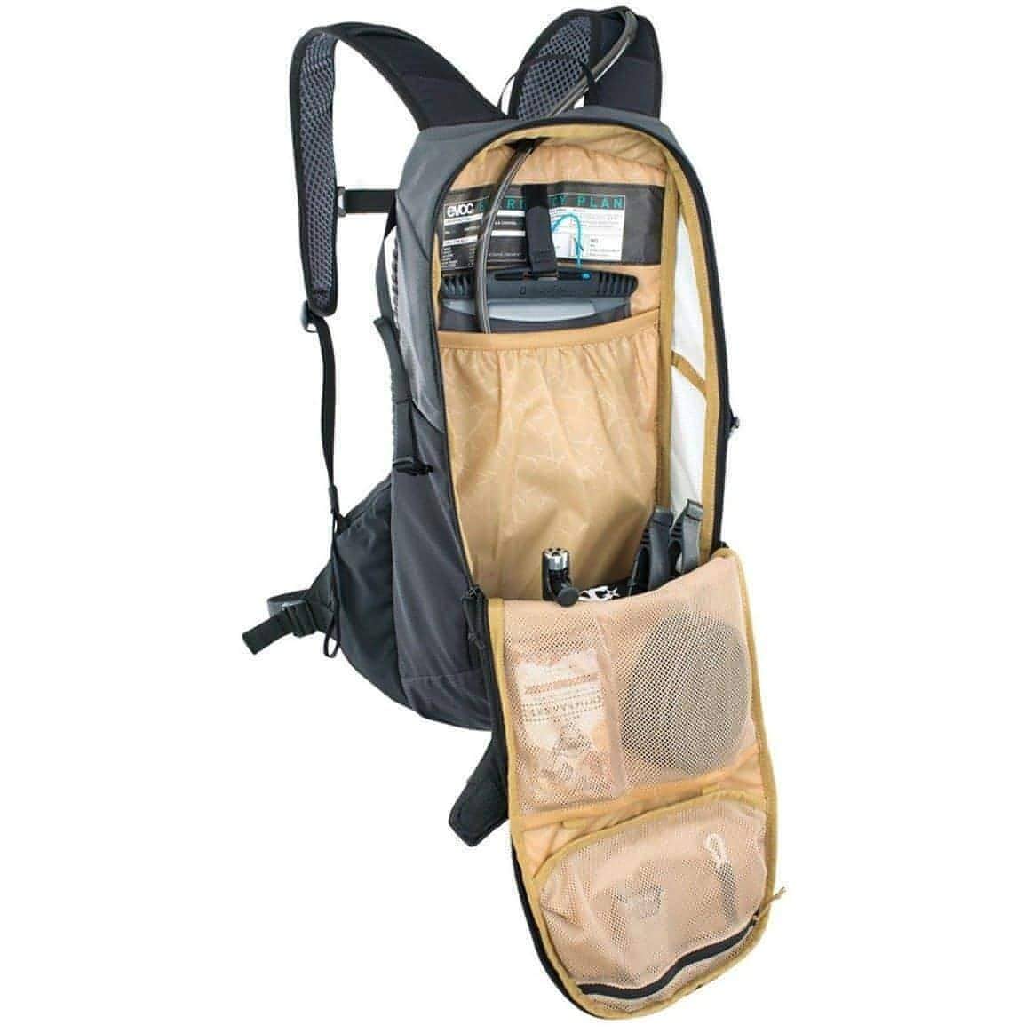 Evoc Ride Performance 12L Hydration Backpack With 2L Bladder - Grey - Image 3