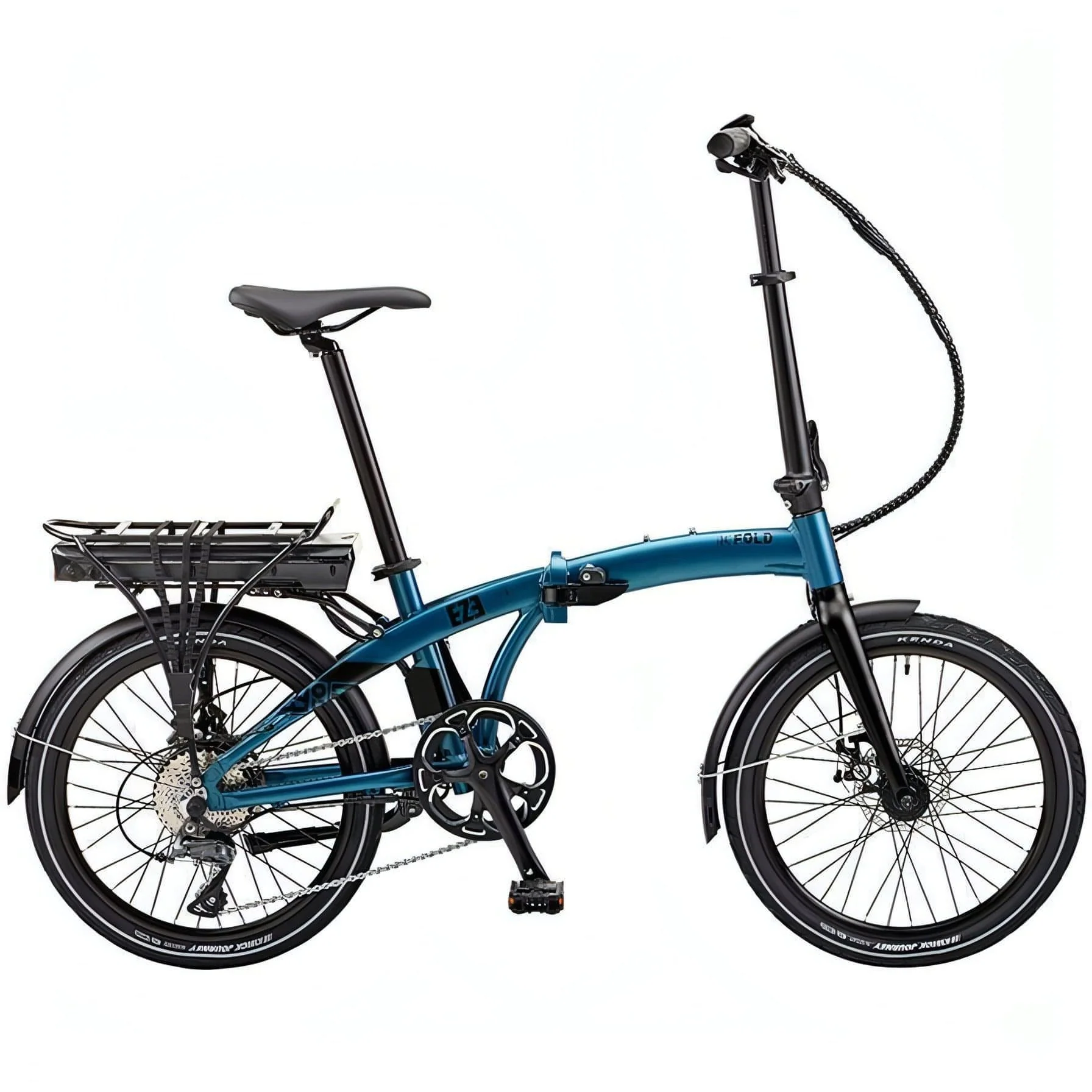Ezego Fold Electric Folding Bike Ex-Demo - Teal