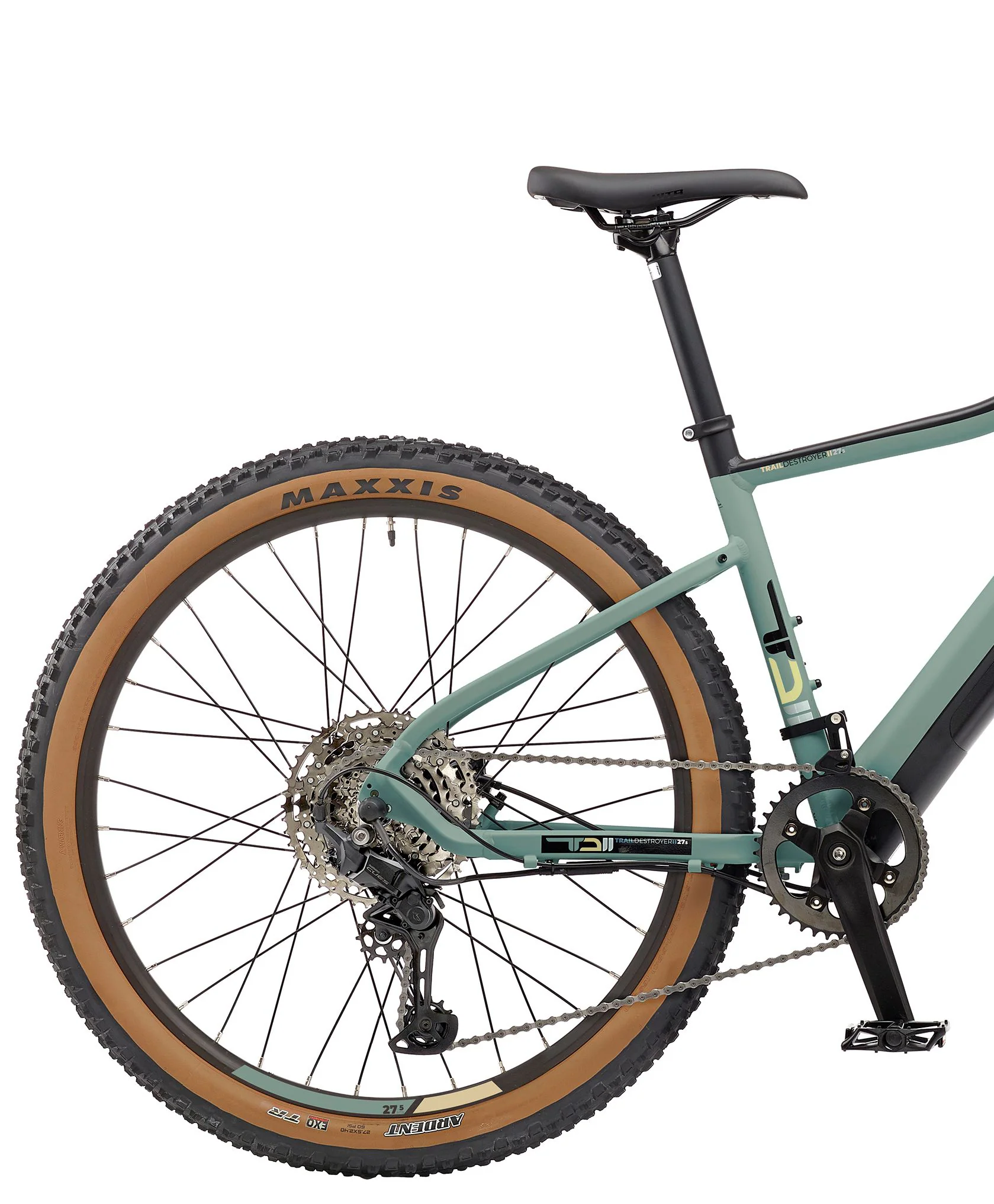 Ezego Trail Destroyer II Electric Mountain Bike - Army Green - Image 2
