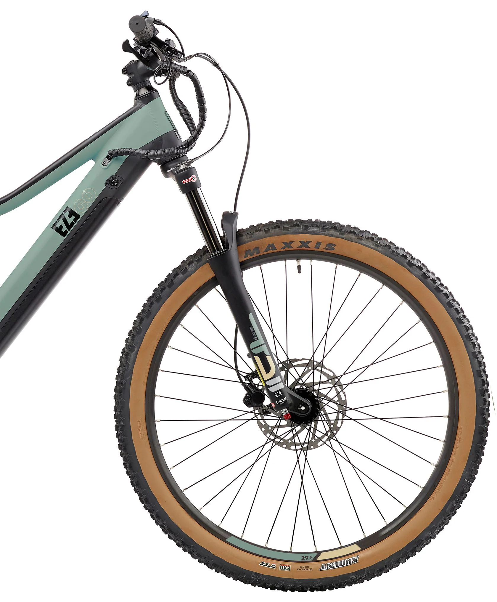 Ezego Trail Destroyer II Electric Mountain Bike - Army Green - Image 3