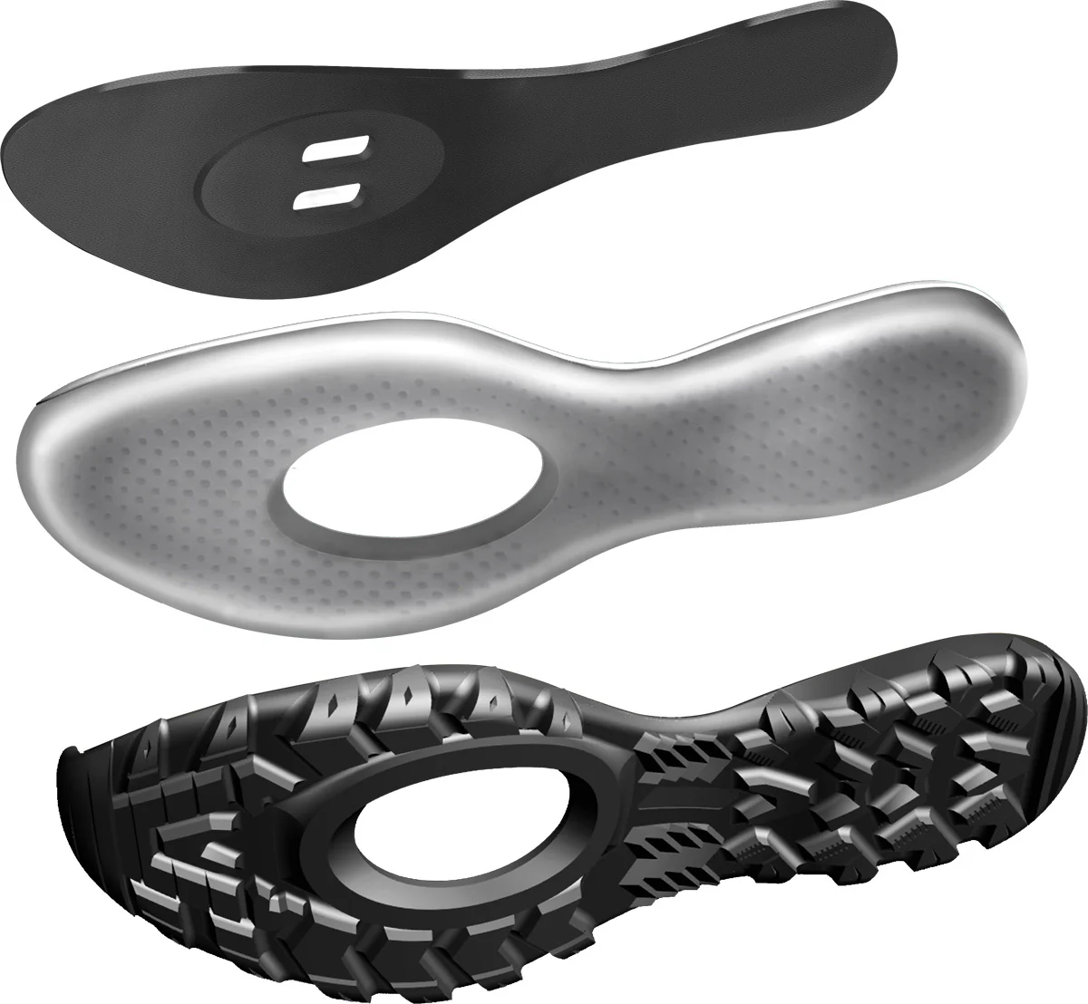 FLR Rexston Mens MTB Cycling Shoes - Black - Image 3