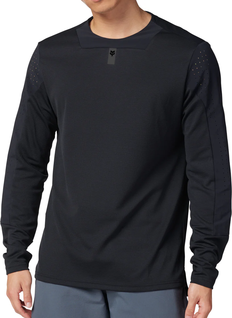 Fox Defend Long Sleeve Mens Cycling Jersey - Black