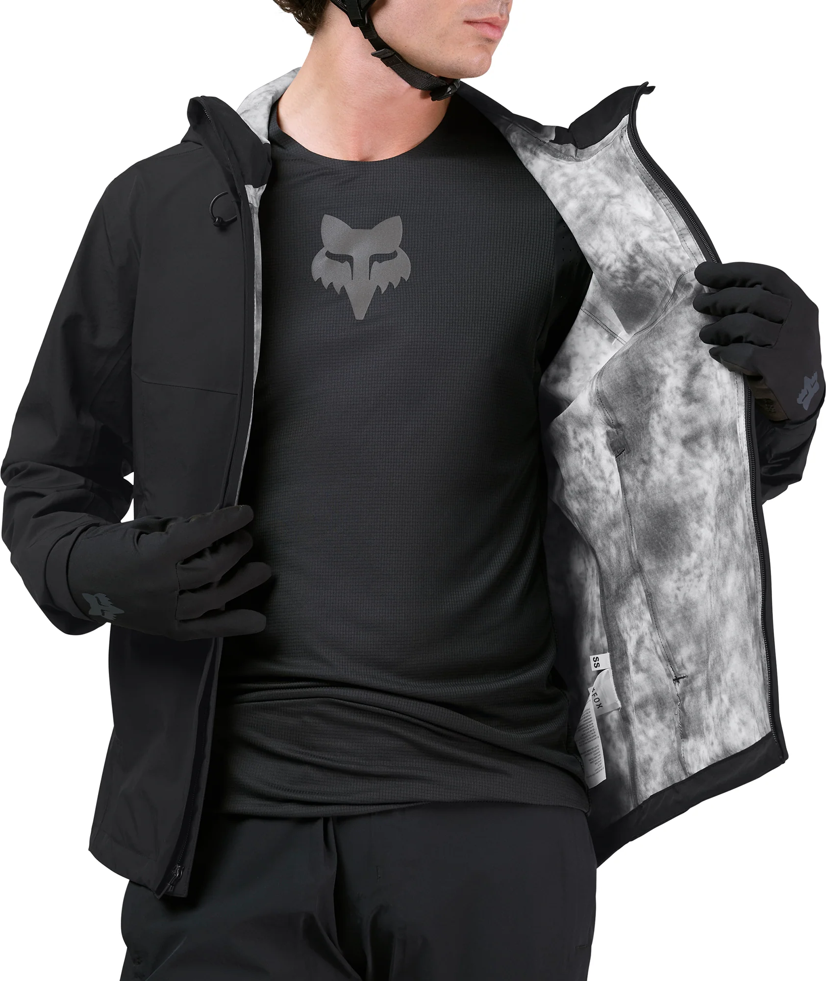 Fox Ranger 2.5 Layer Water Mens Cycling Jacket - Black - Image 3