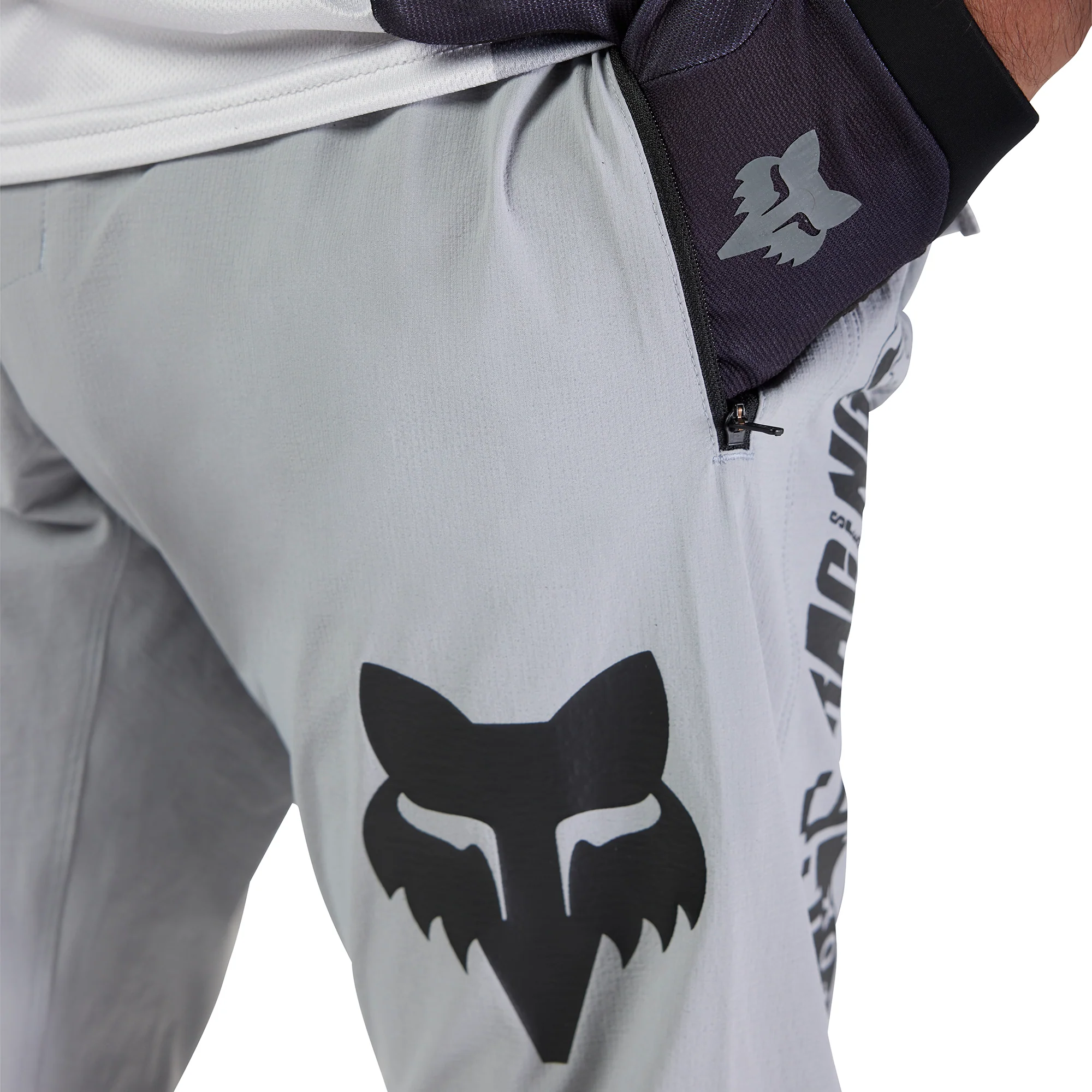 Fox Ranger Grid Mens Cycling Trousers - Grey - Image 4
