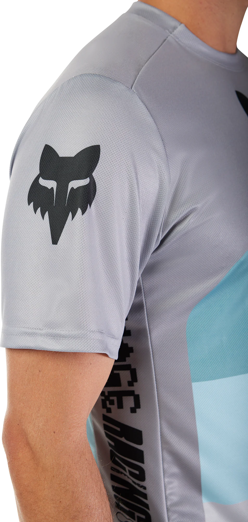 Fox Ranger Grid Short Sleeve Mens Cycling Jersey - Grey - Image 4