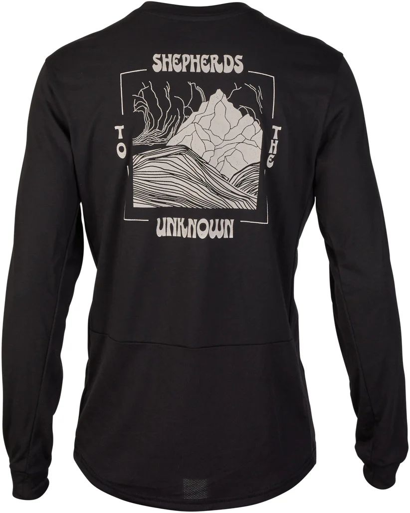 Fox Ranger Shepherds DriRelease Long Sleeve Mens Cycling Jersey - Black - Image 4