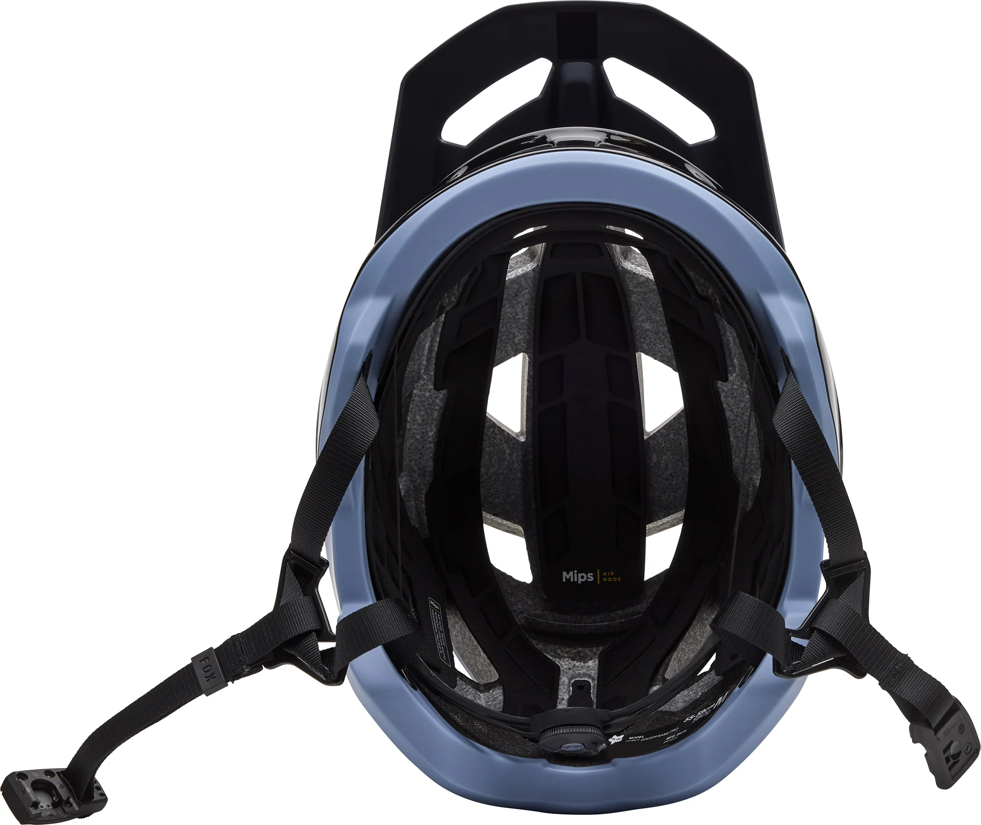 Fox Speedframe Pro Backfade MTB Cycling Helmet - Blue - Image 2