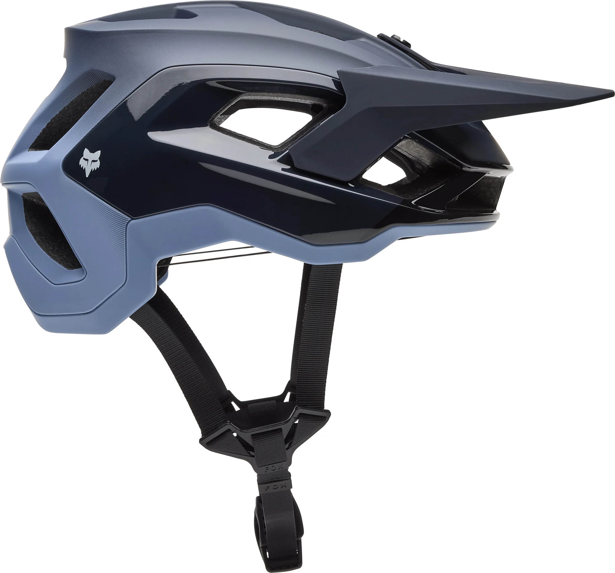 Fox Speedframe Pro Backfade MTB Cycling Helmet - Blue - Image 5