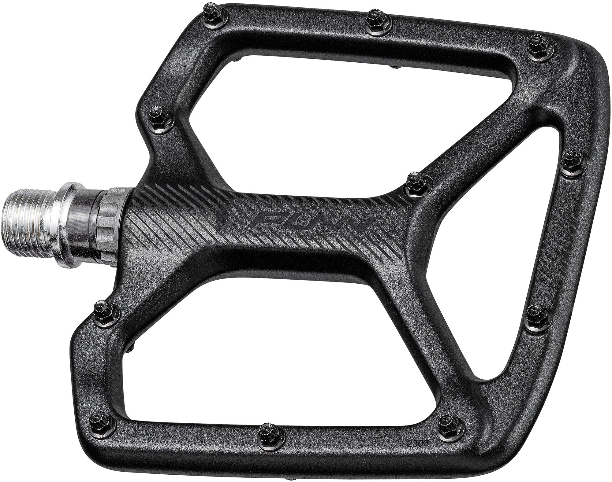 Funn Python 2 Alloy Flat Pedals Long Pins - Black - Image 3